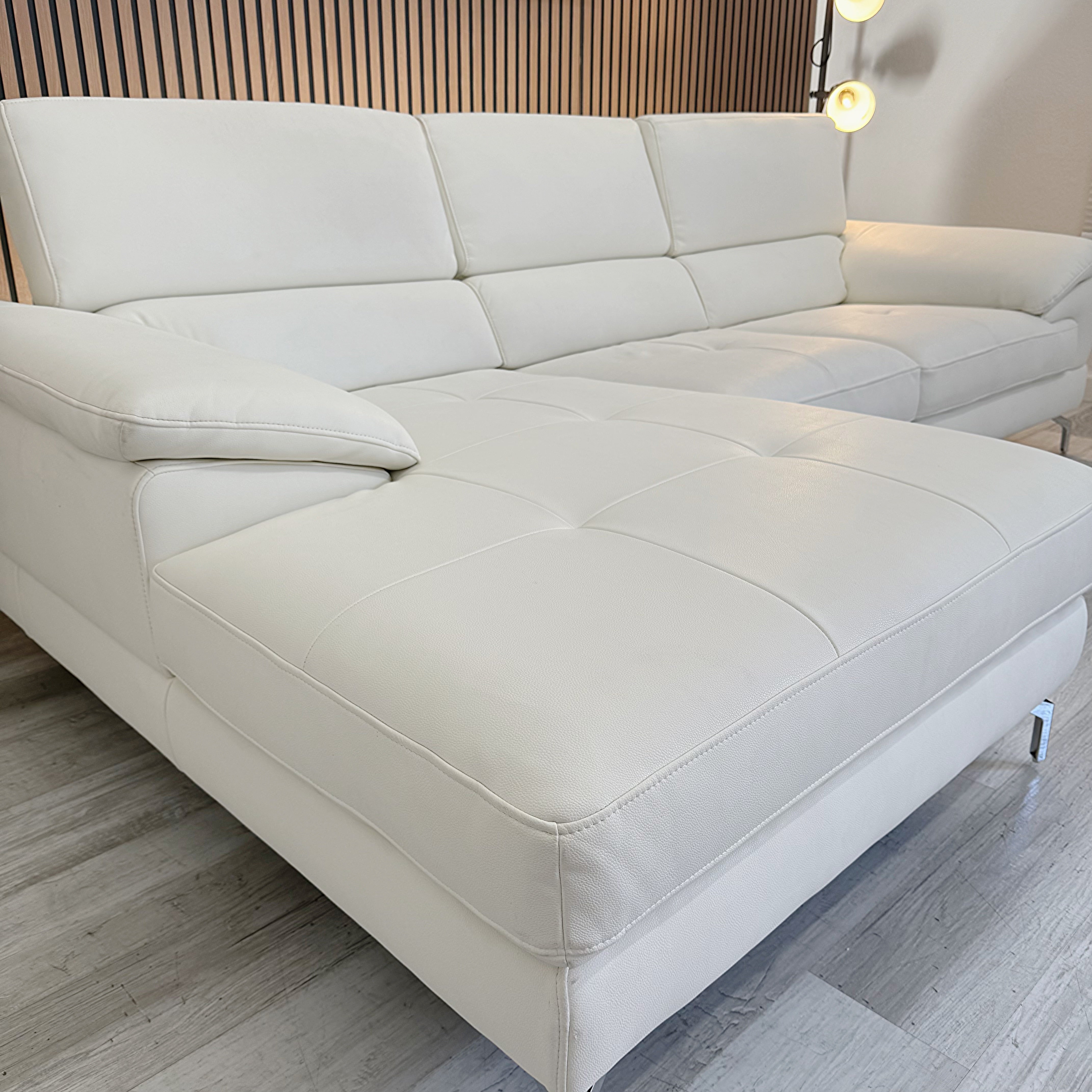 Sectional Leather L-Shaped - Left Chaise