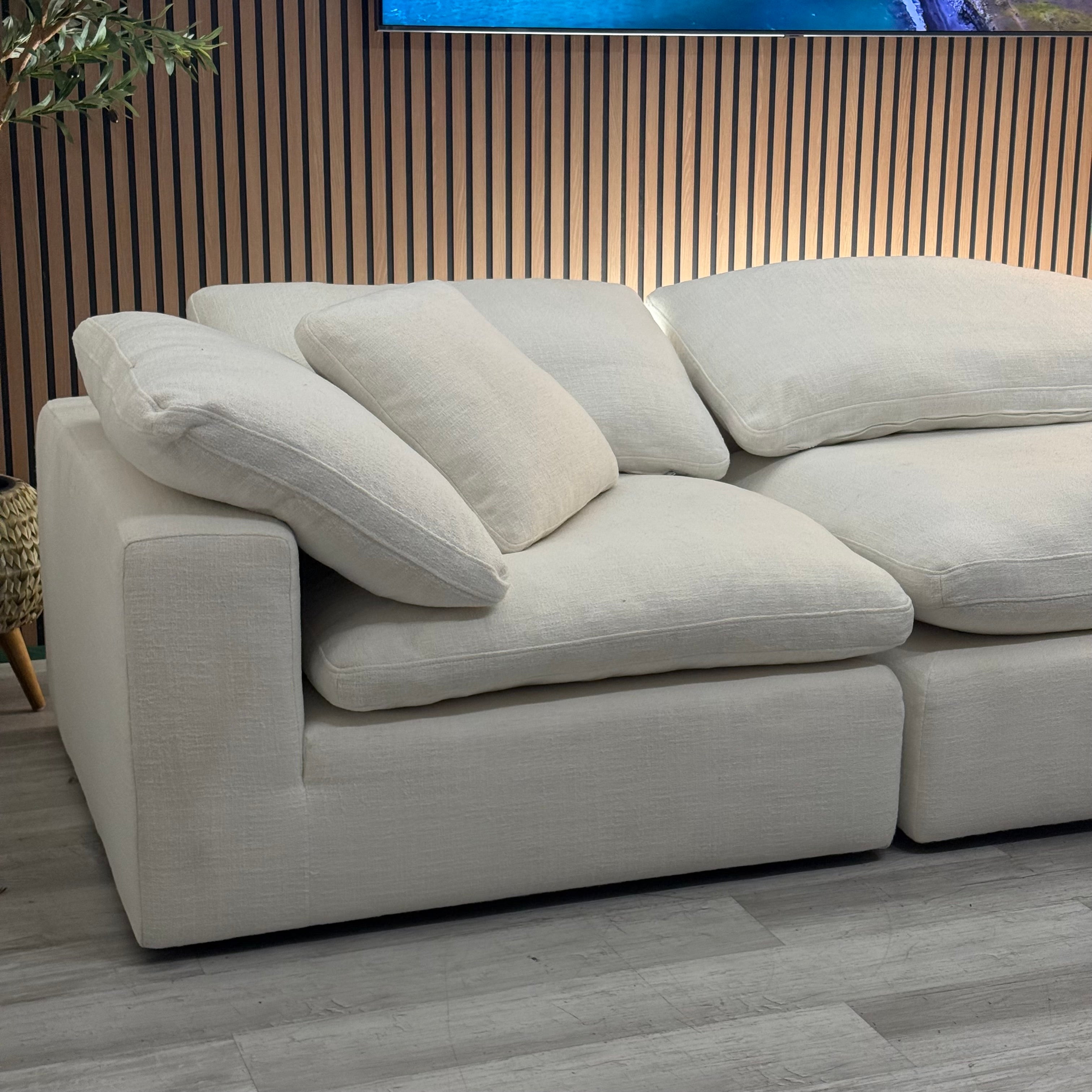 Sectional Modular Cloud Ivory - 4 pieces