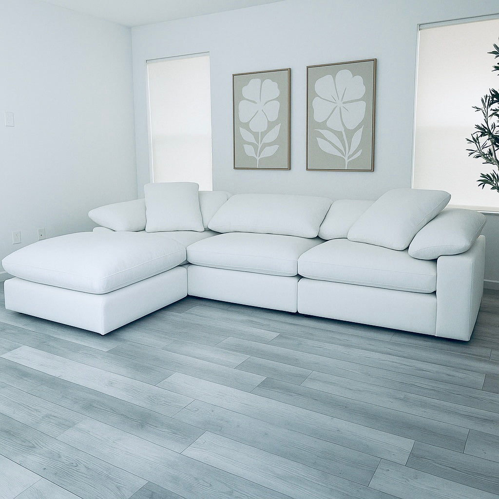Modular Cloud 3 Seater & Ottoman