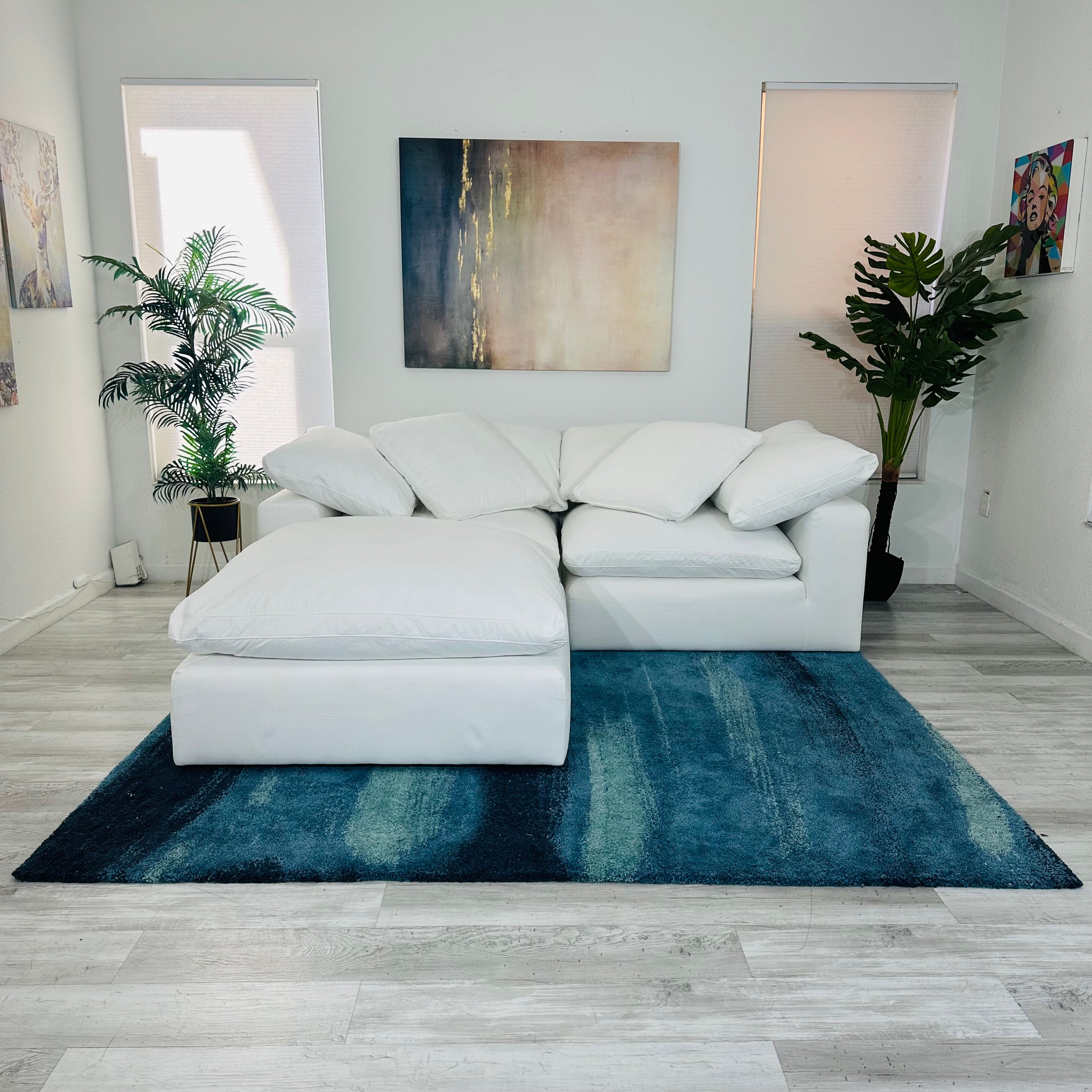 Modular Cloud 2 Seater & Ottoman