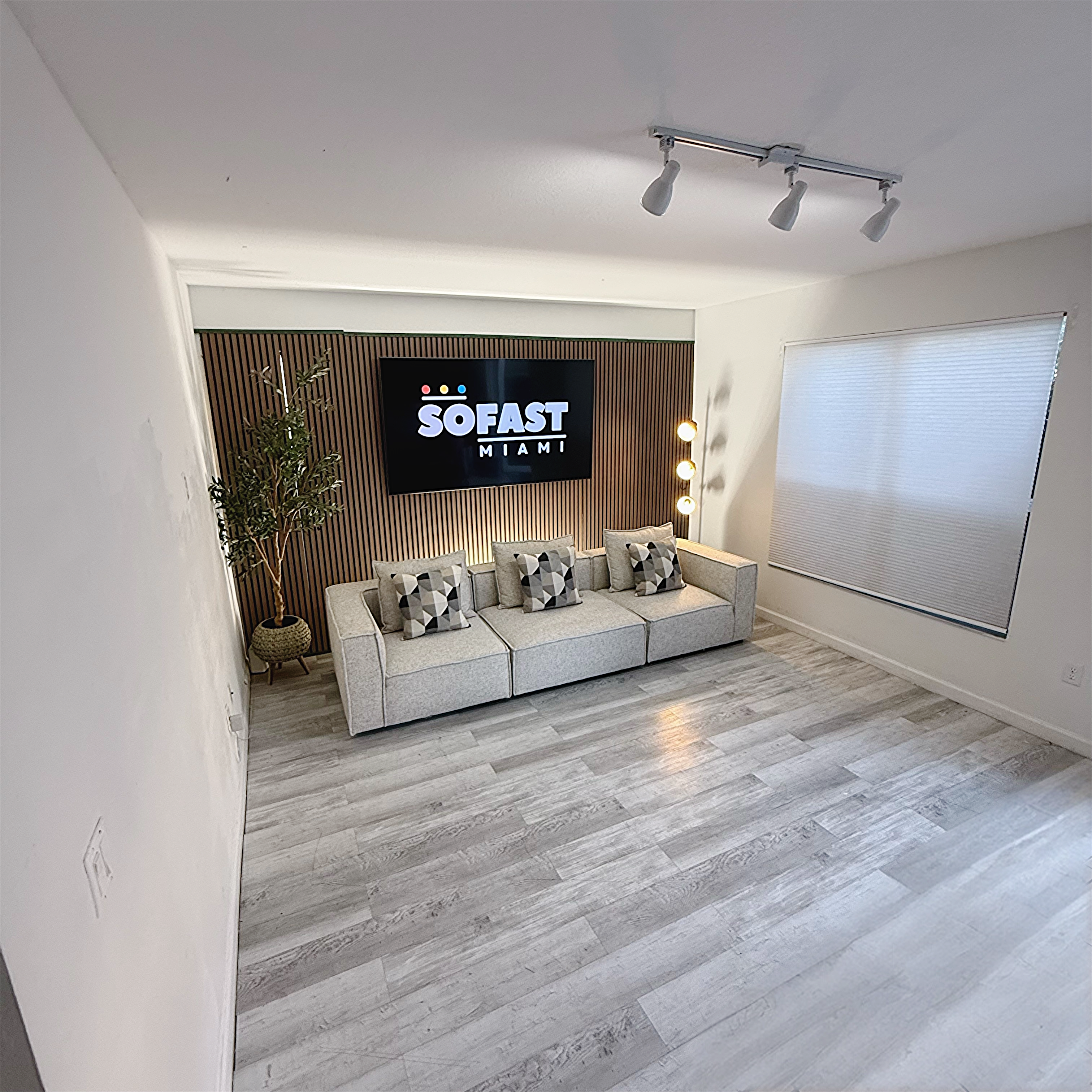 Tatum Gray Fabric 3-Piece Modular Sofa