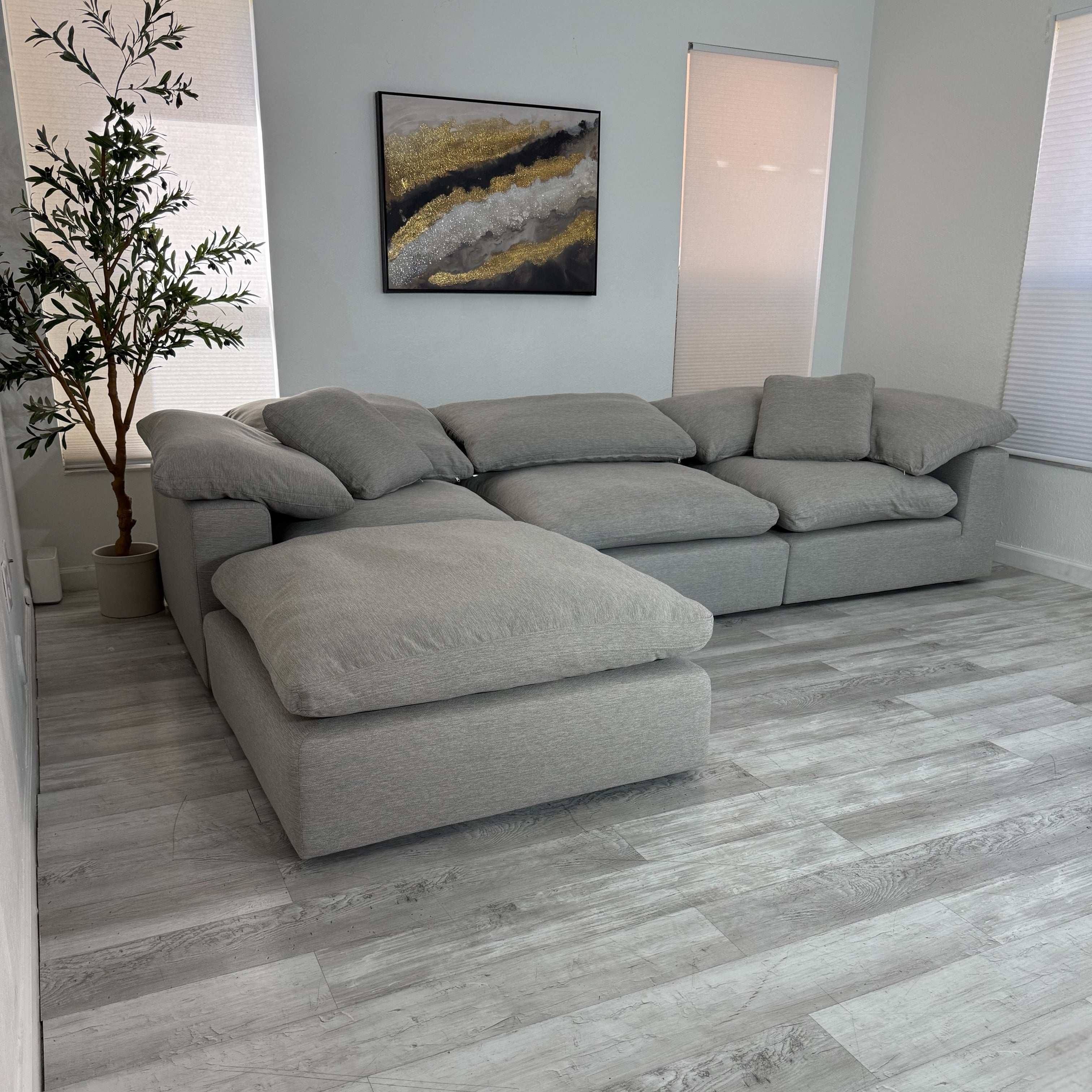 Modular Cloud 3 Seater & Ottoman
