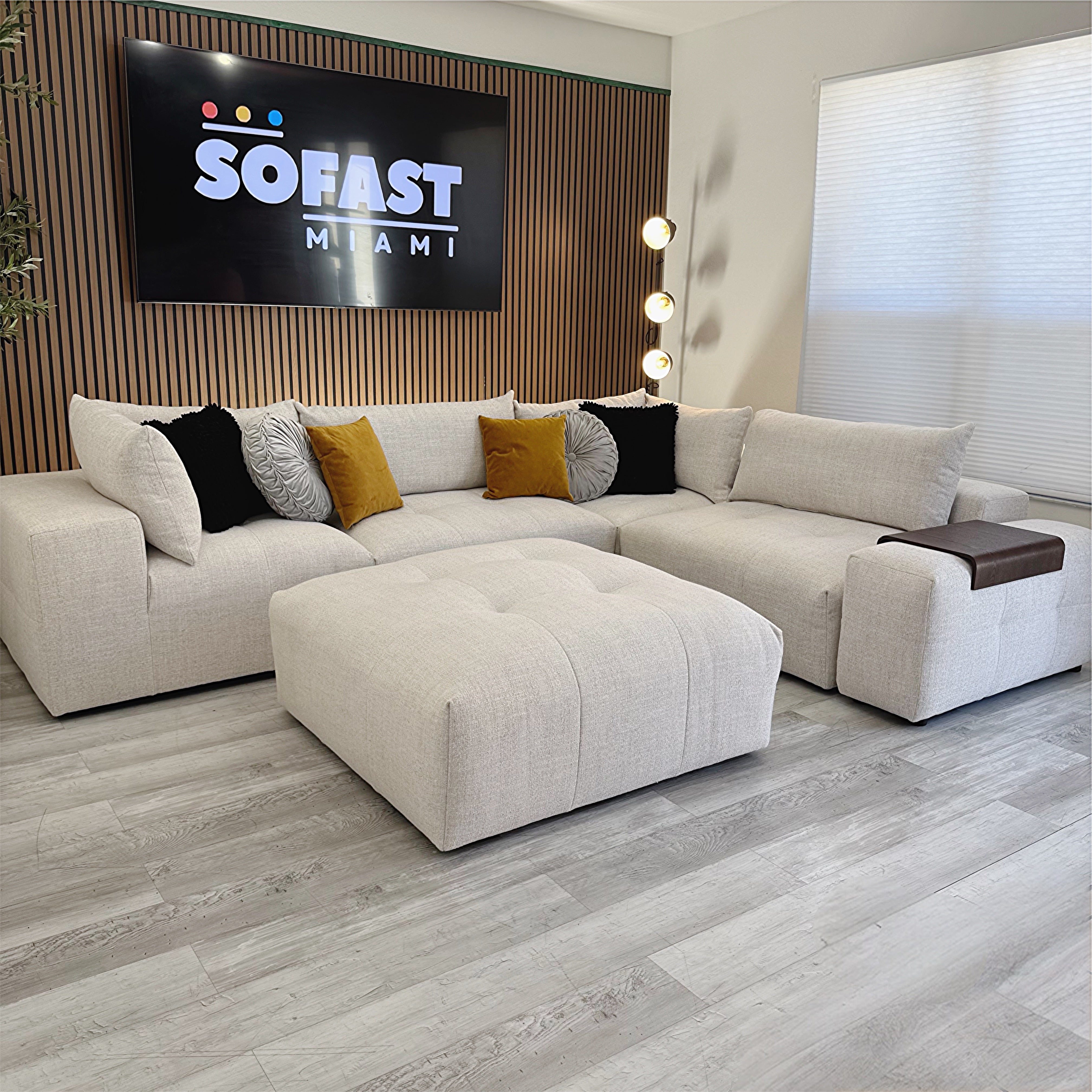 Sectional Modular Couch – Gray Performance Fabric