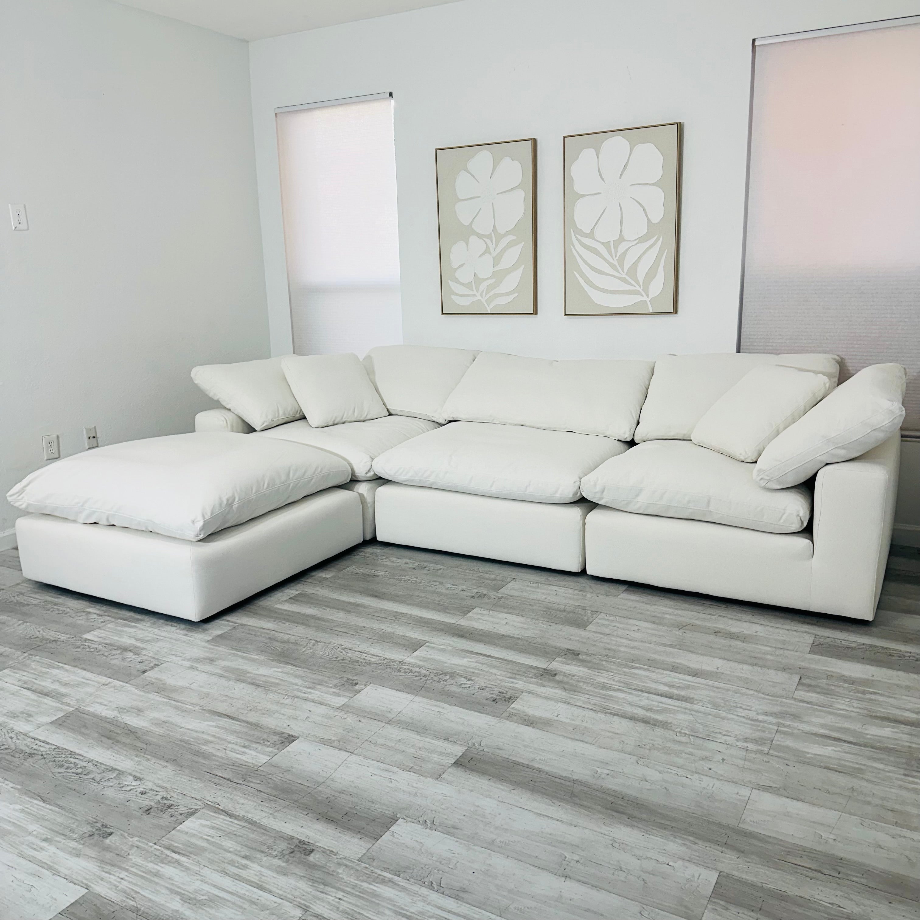 Modular Cloud 3 Seater & Ottoman