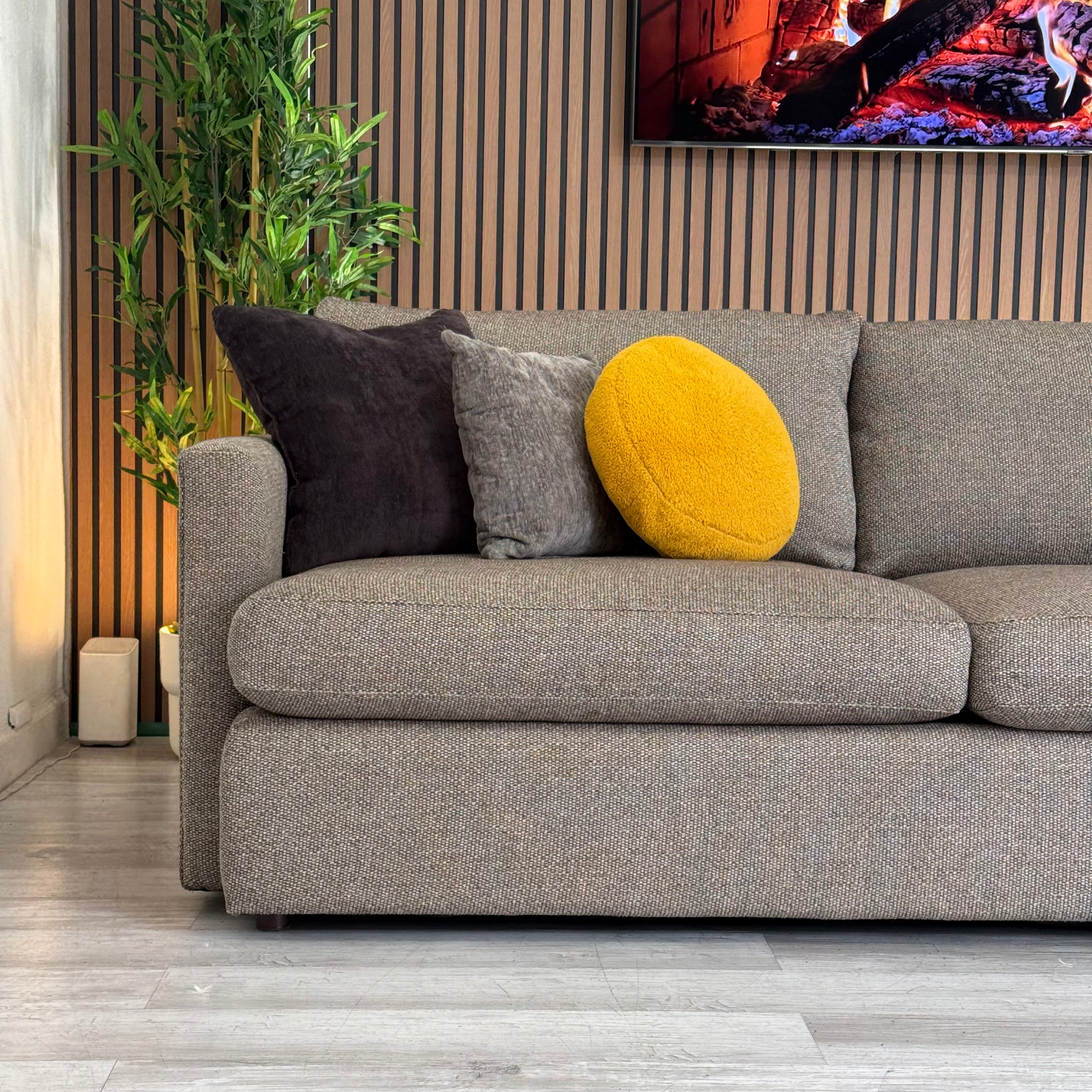 Sectional Couch Brown Gray