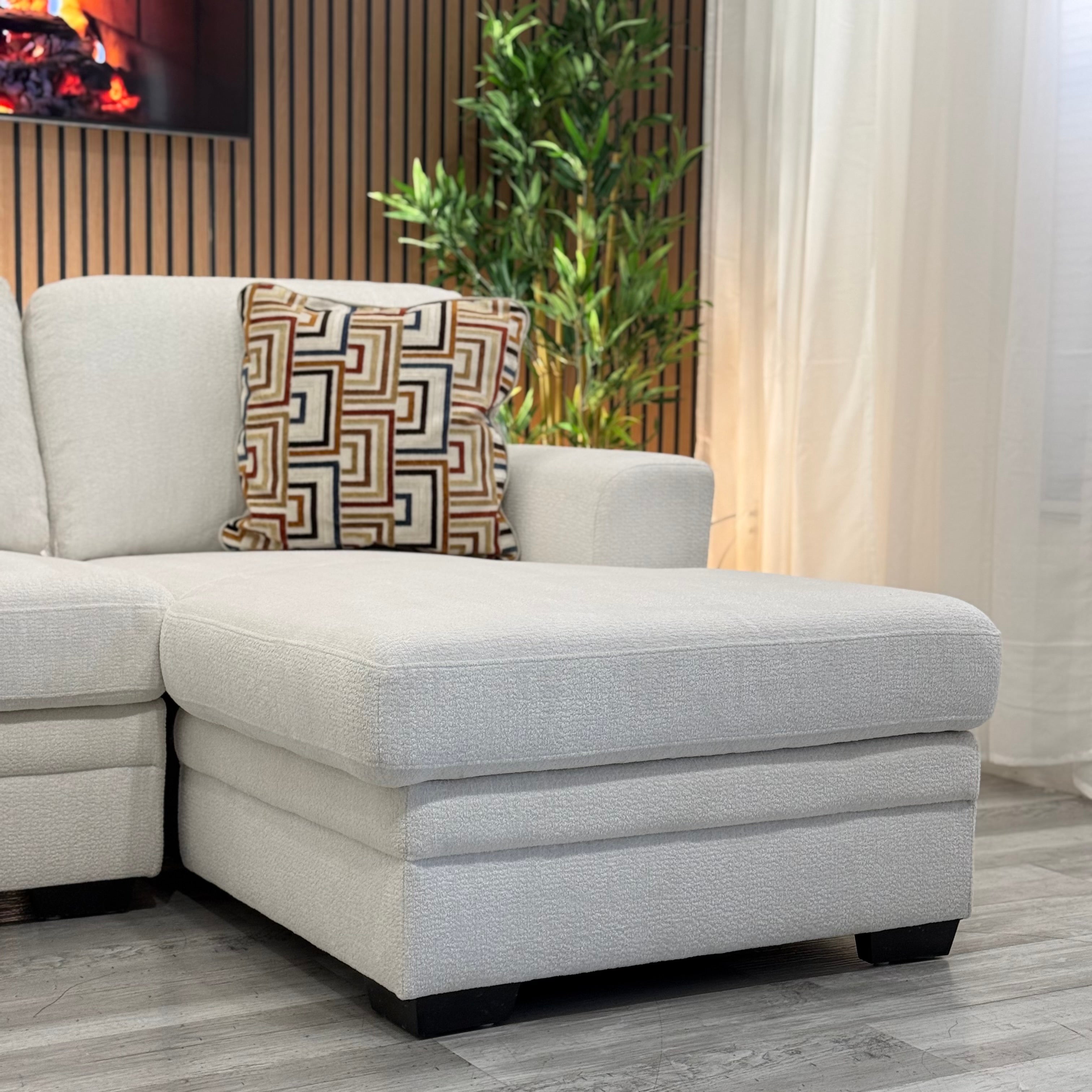 Sectional Couch Beige Full Storage