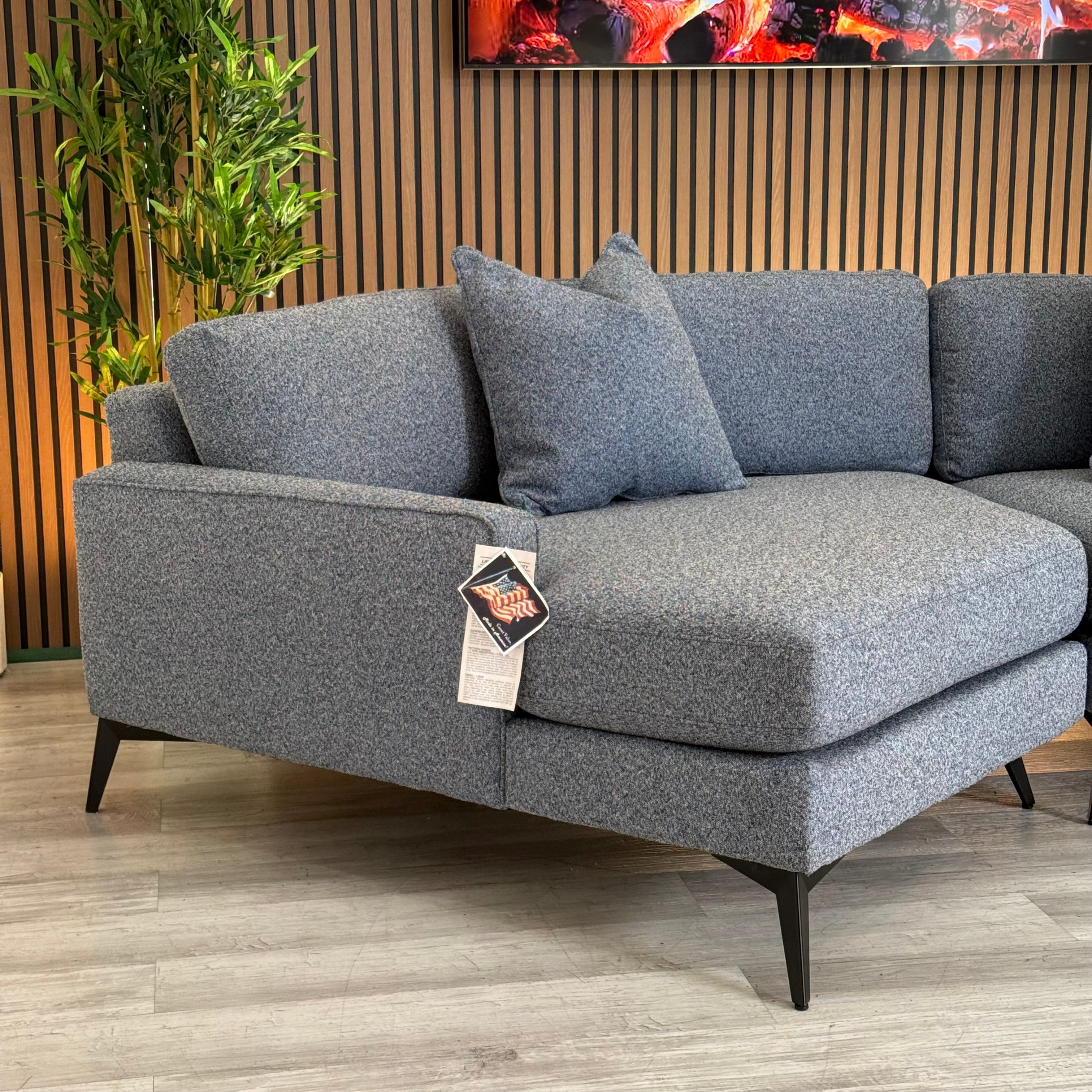 Sectional Couch Blue