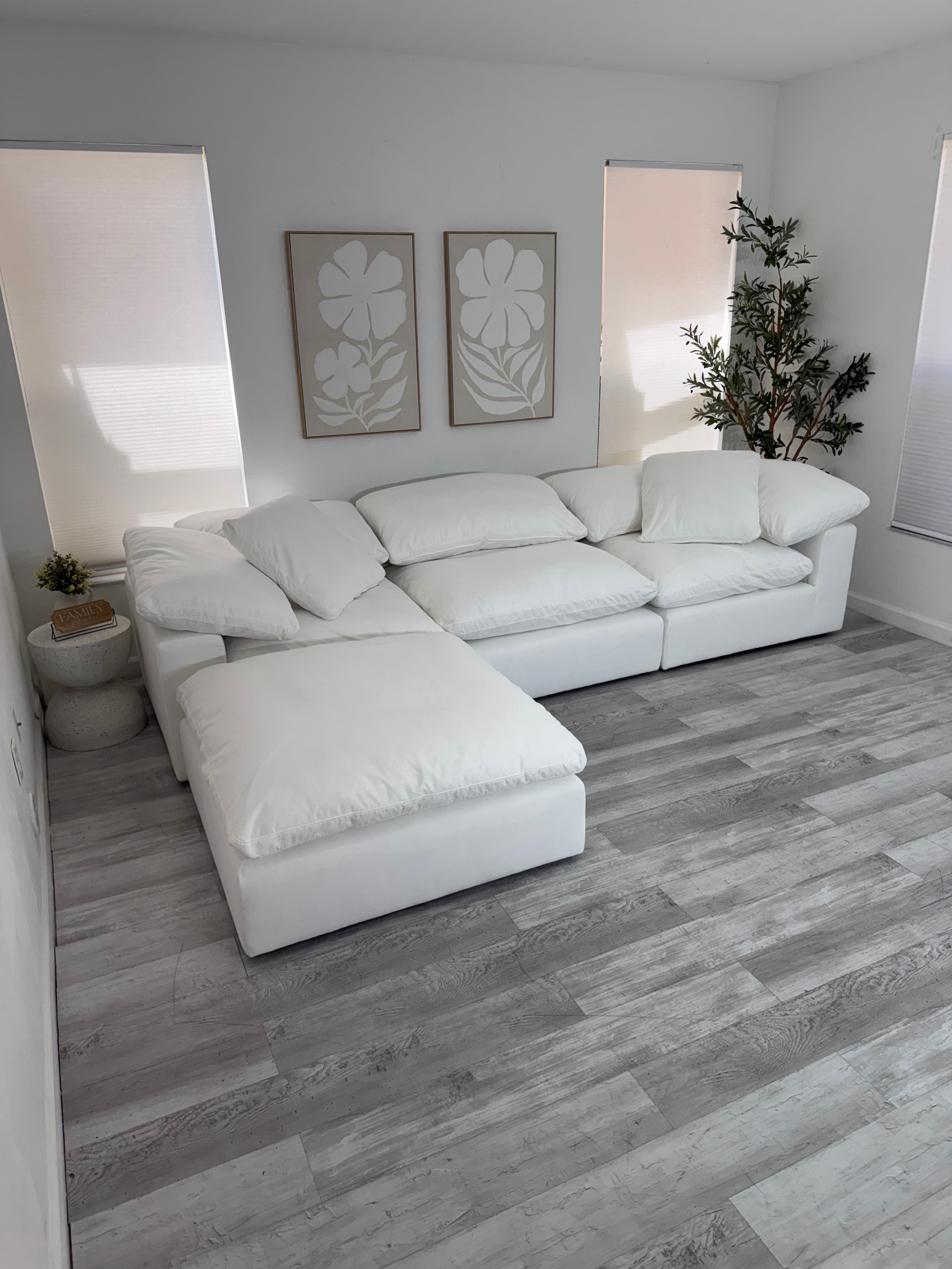 Modular Cloud 3 Seater & Ottoman
