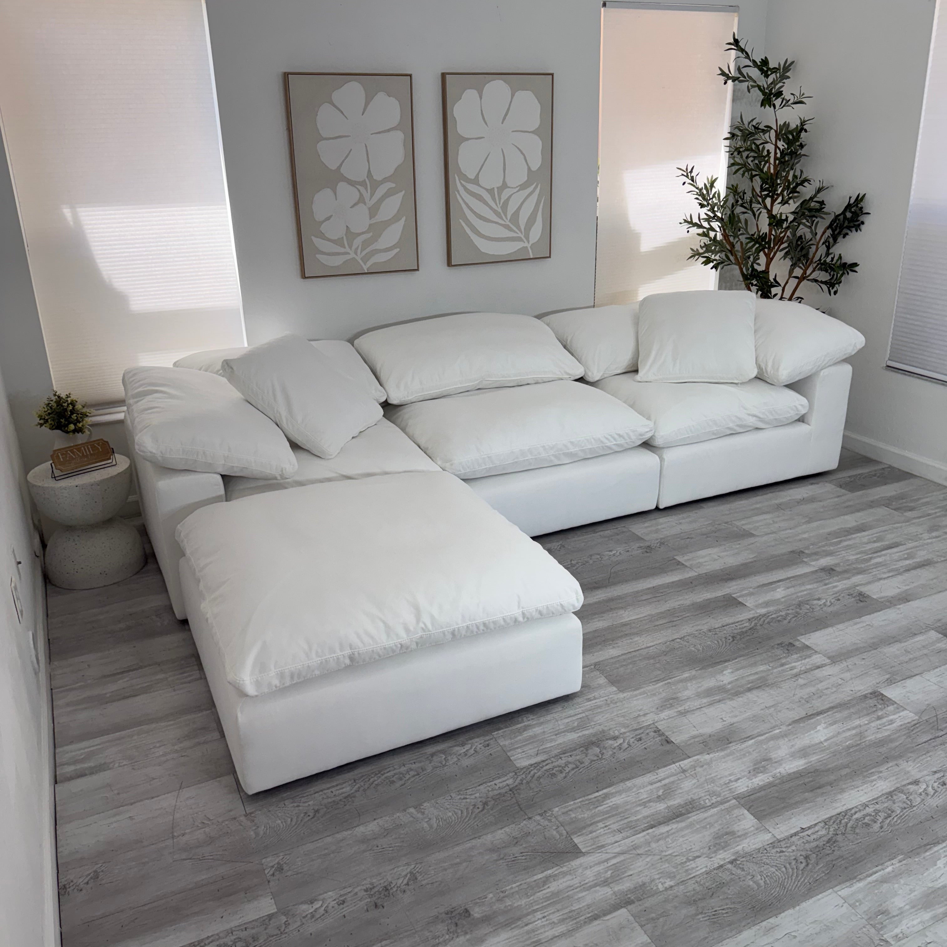 Modular Cloud 3 Seater & Ottoman