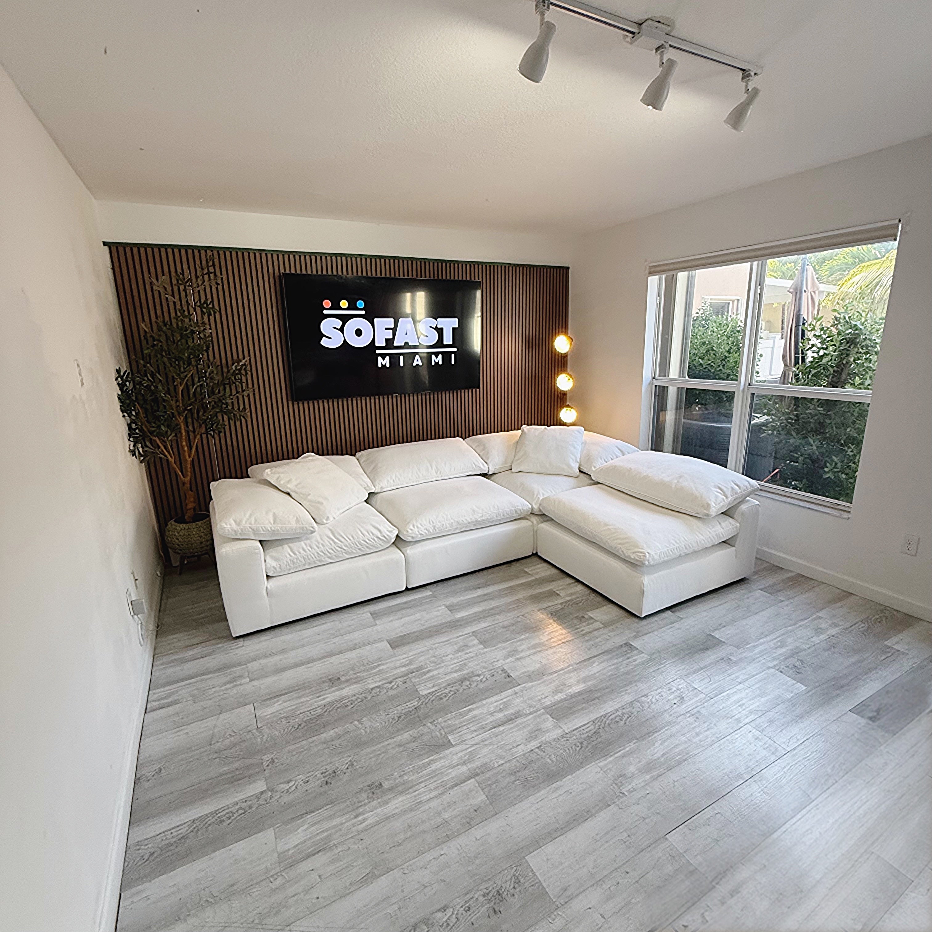 Sectional Modular Cloud White 4 Pieces