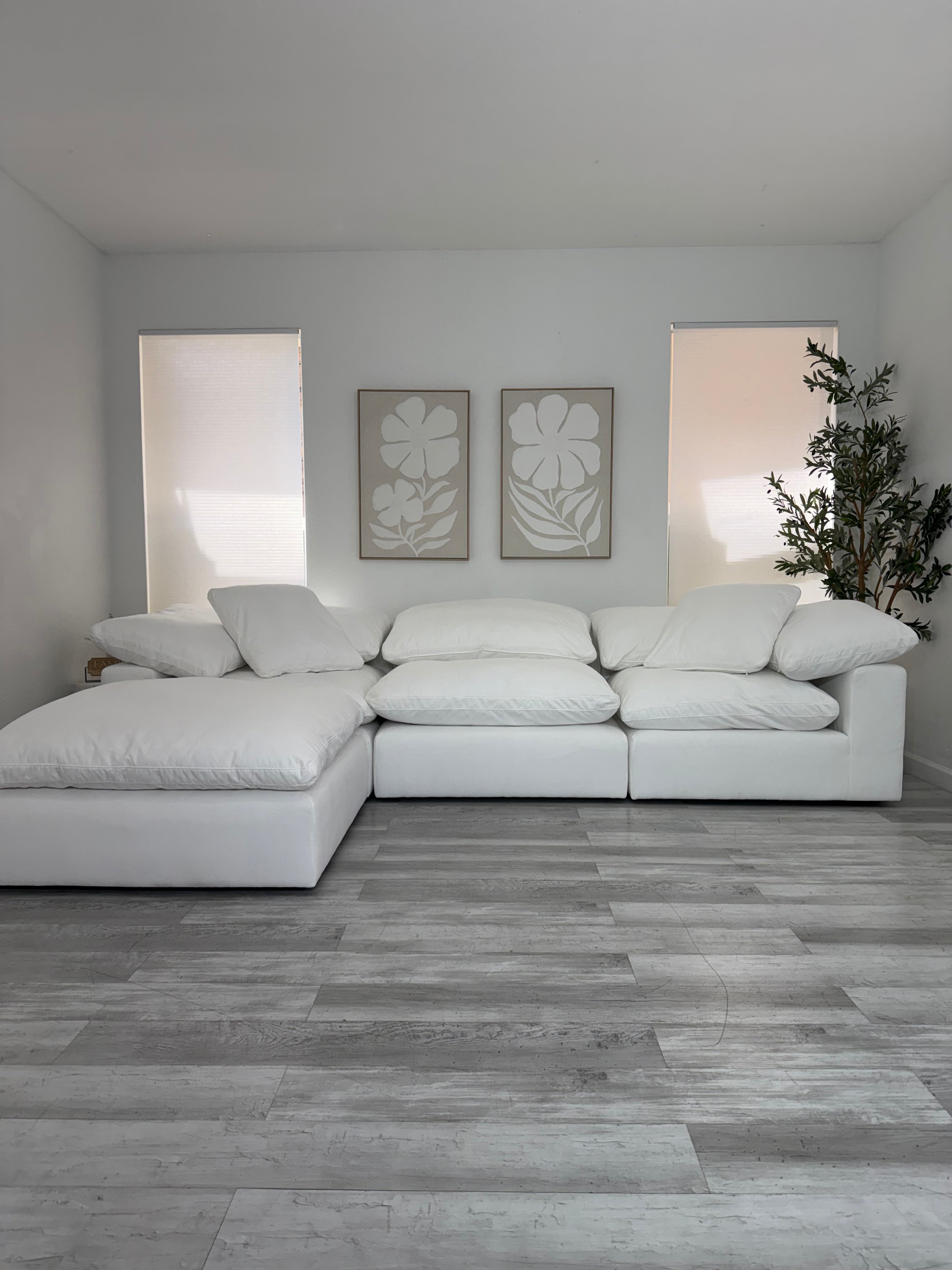 Modular Cloud 3 Seater & Ottoman