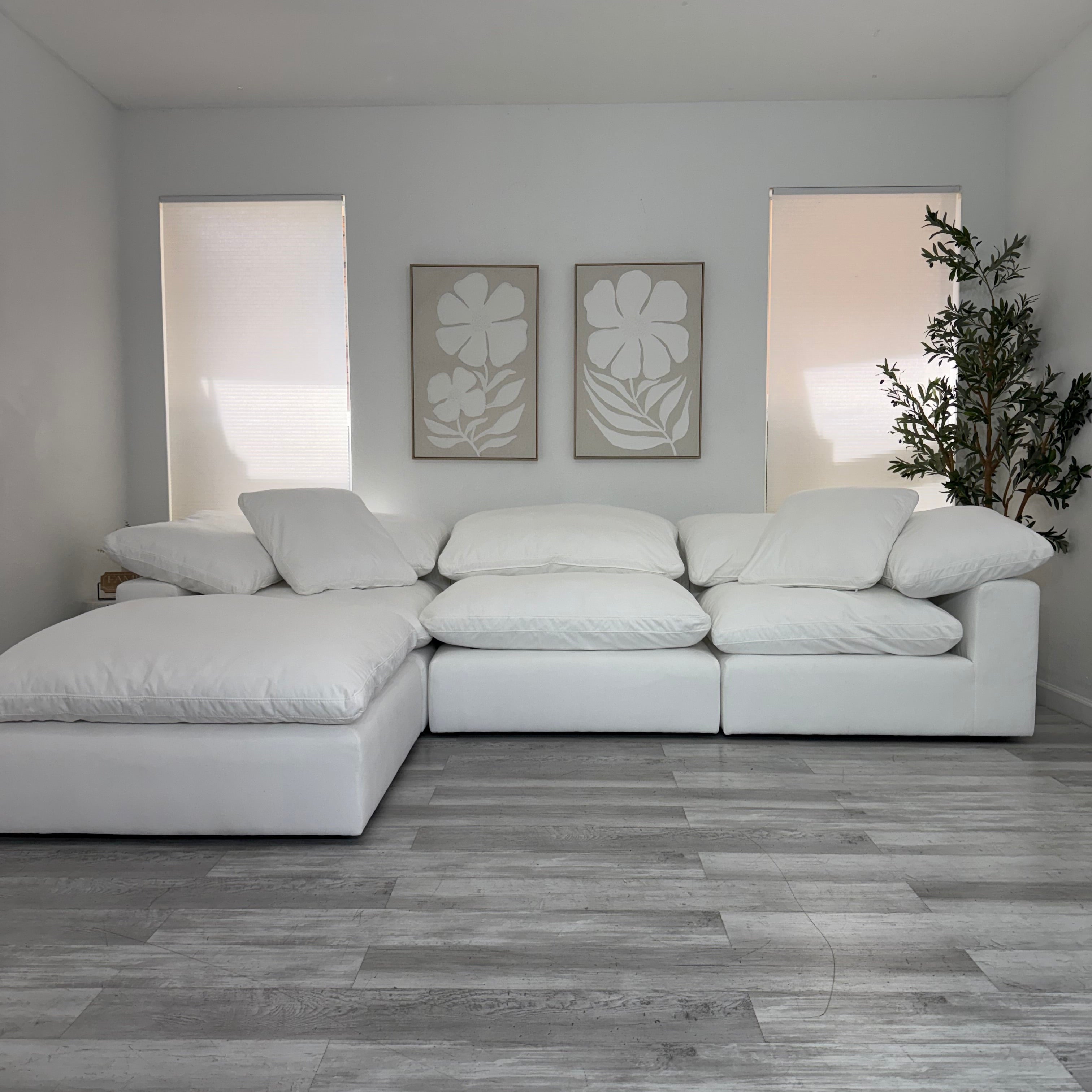 Modular Cloud 3 Seater & Ottoman