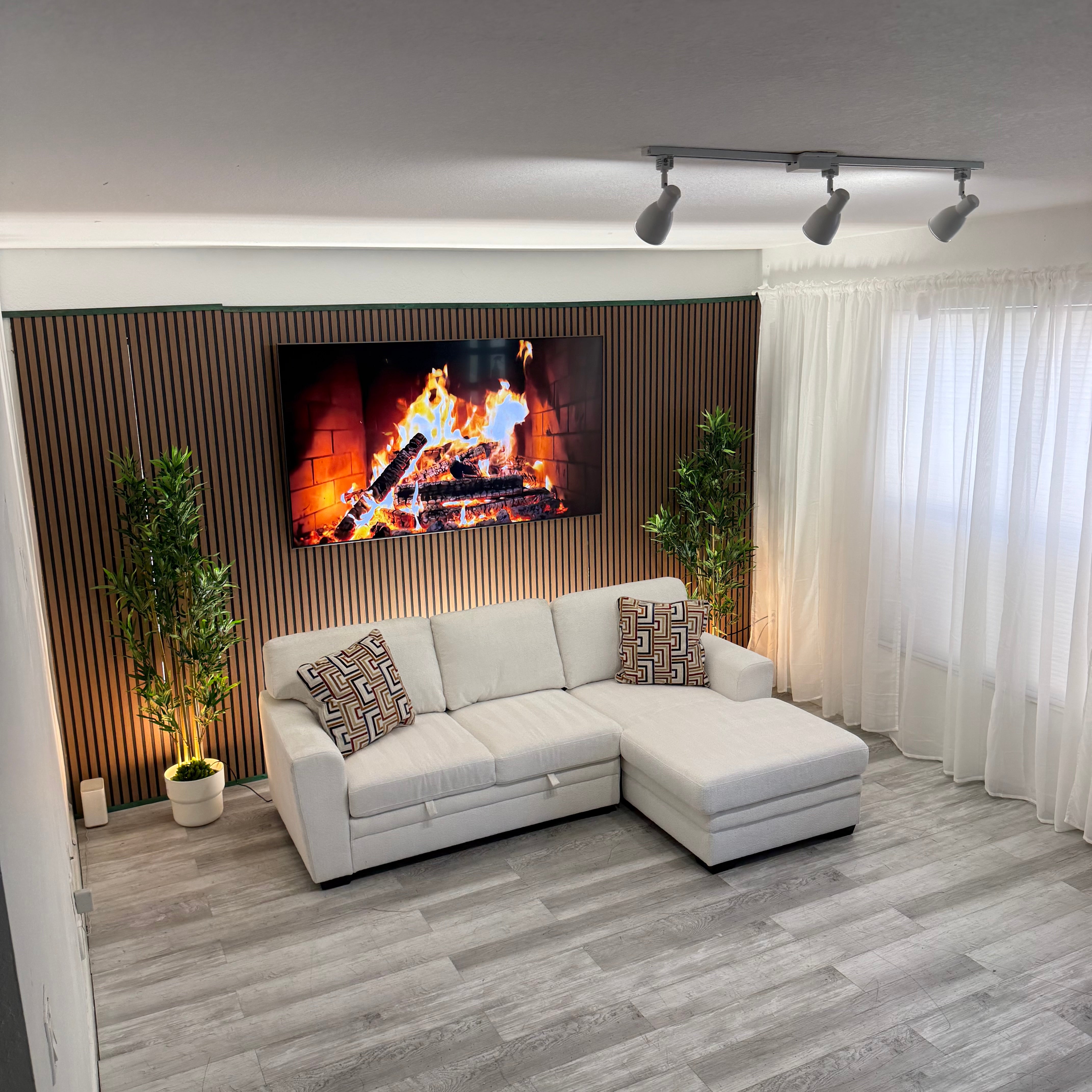 Sectional Couch Beige Full Storage