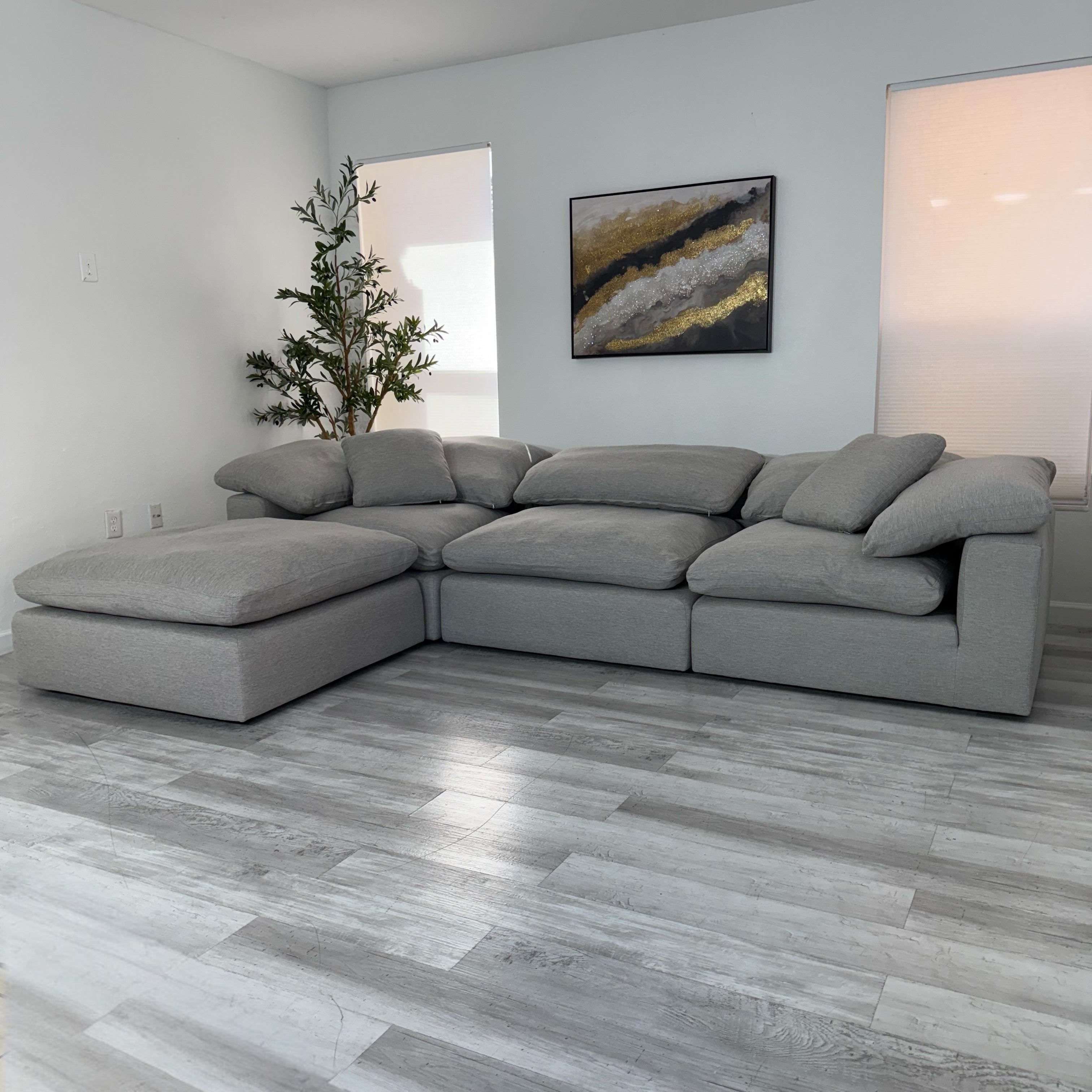 Modular Cloud 3 Seater & Ottoman