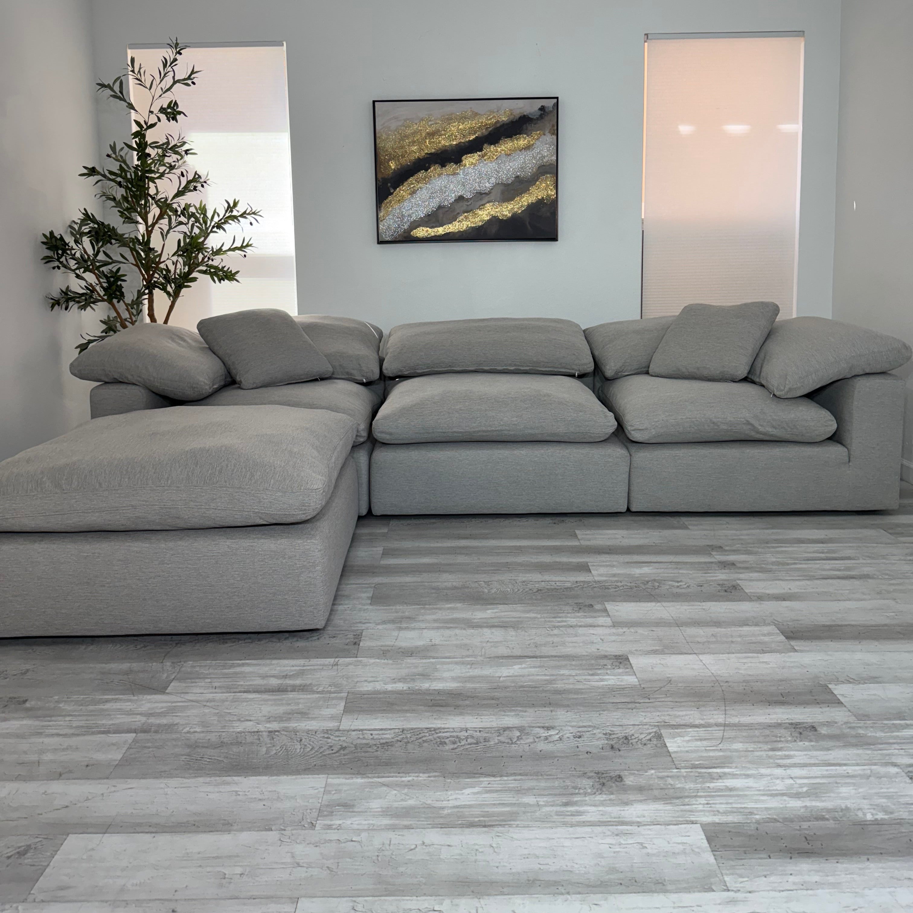 Modular Cloud 3 Seater & Ottoman