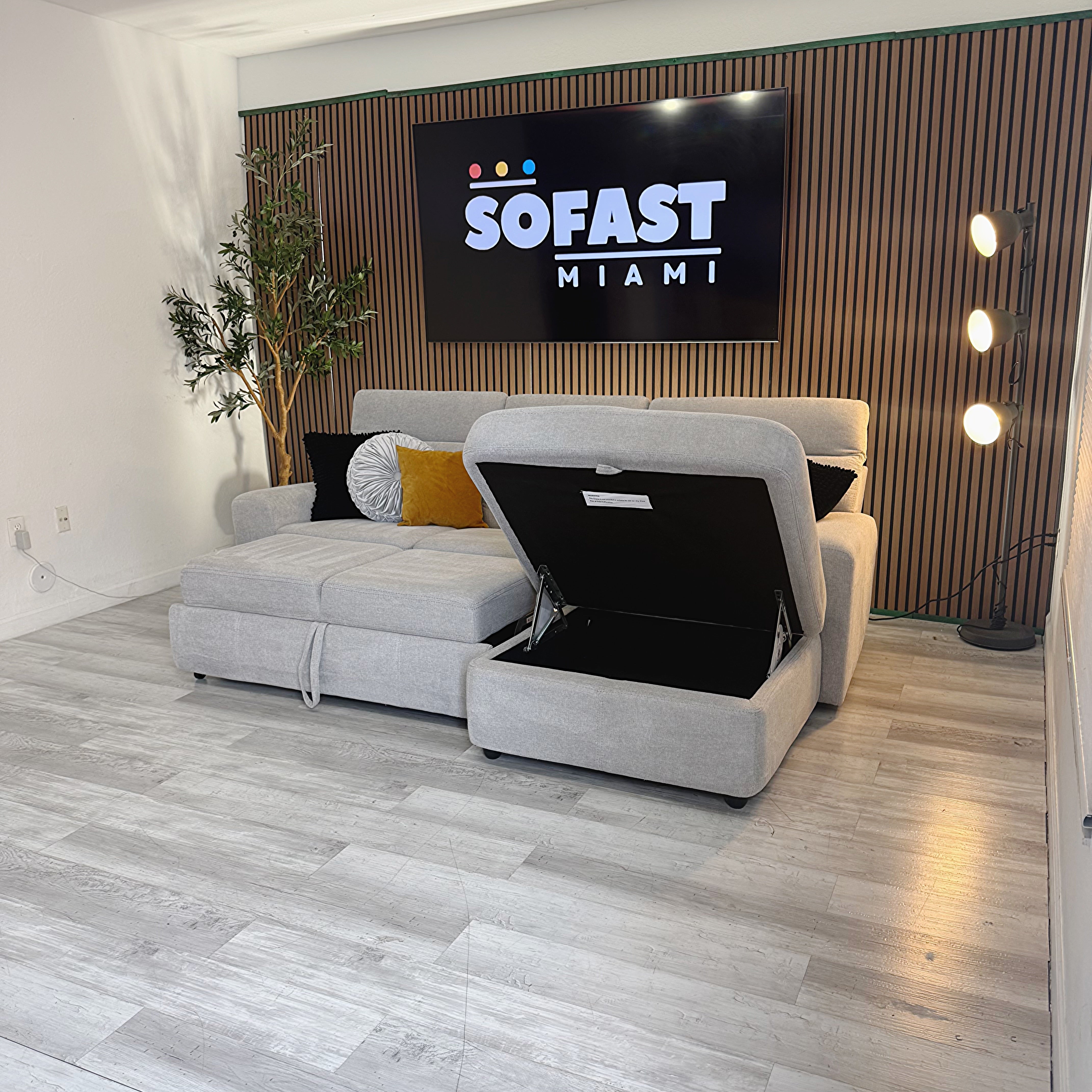 Sectional Sleeper L-Shaped - Right Storage Chaise