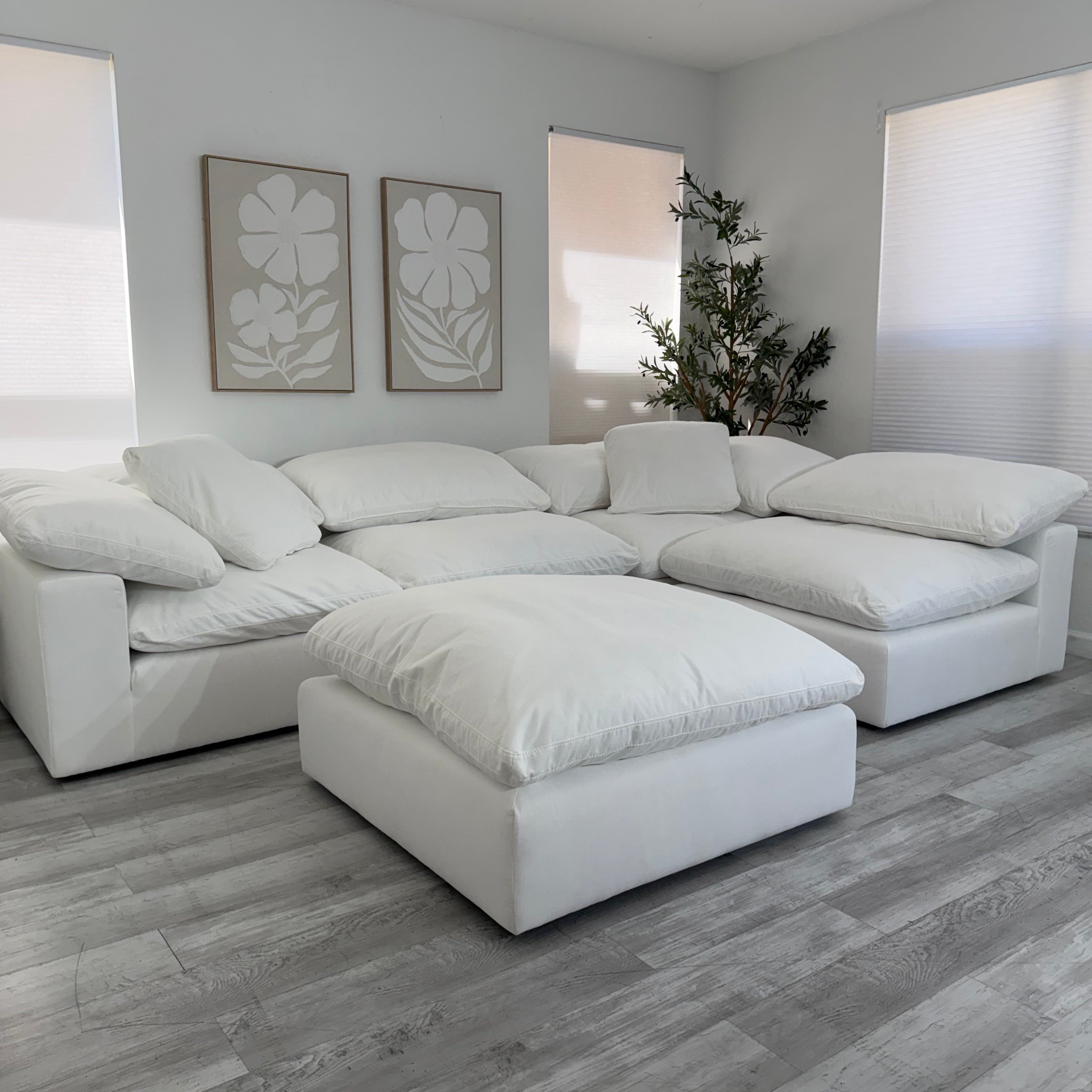 Modular Cloud 4 Seater & Ottoman