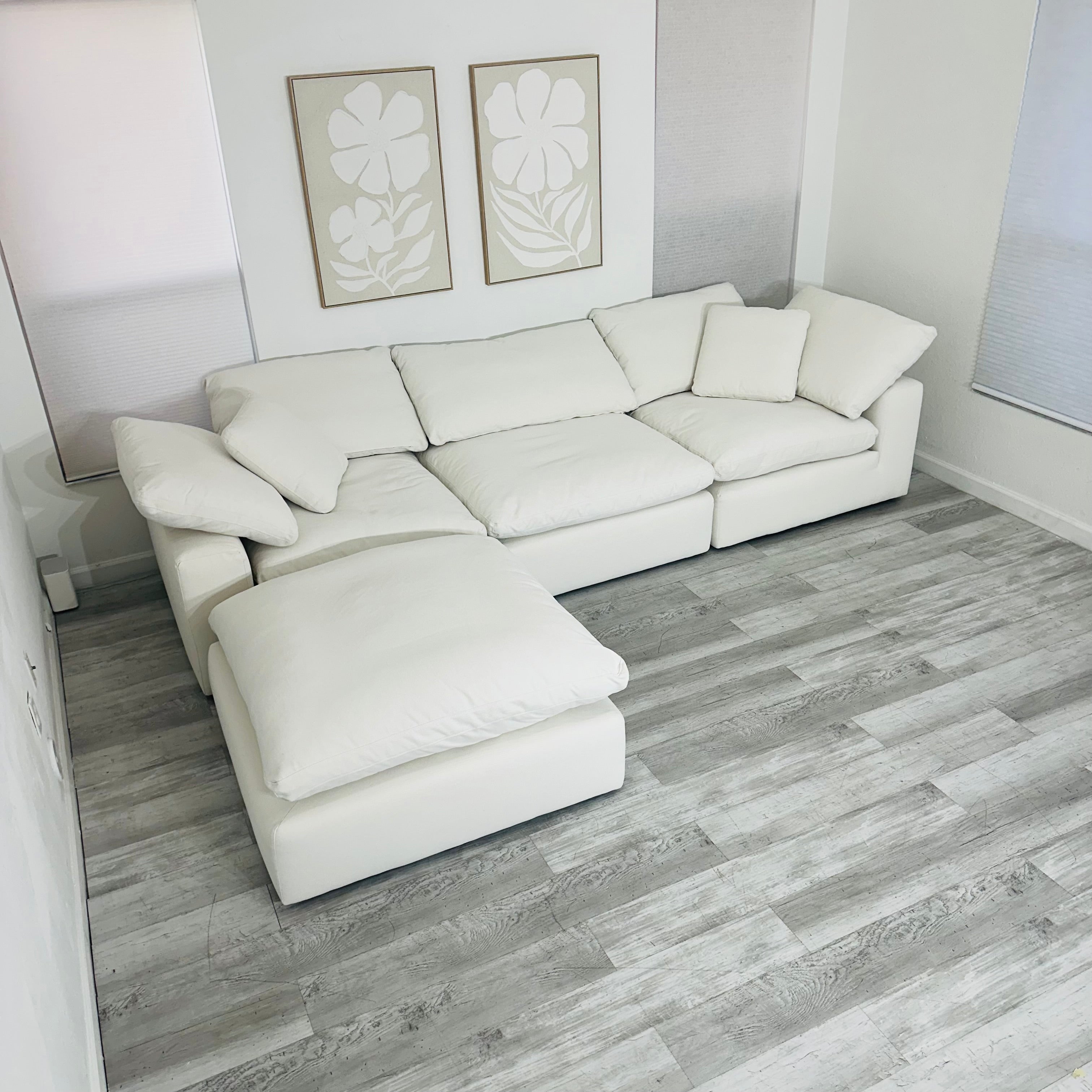 Modular Cloud 3 Seater & Ottoman