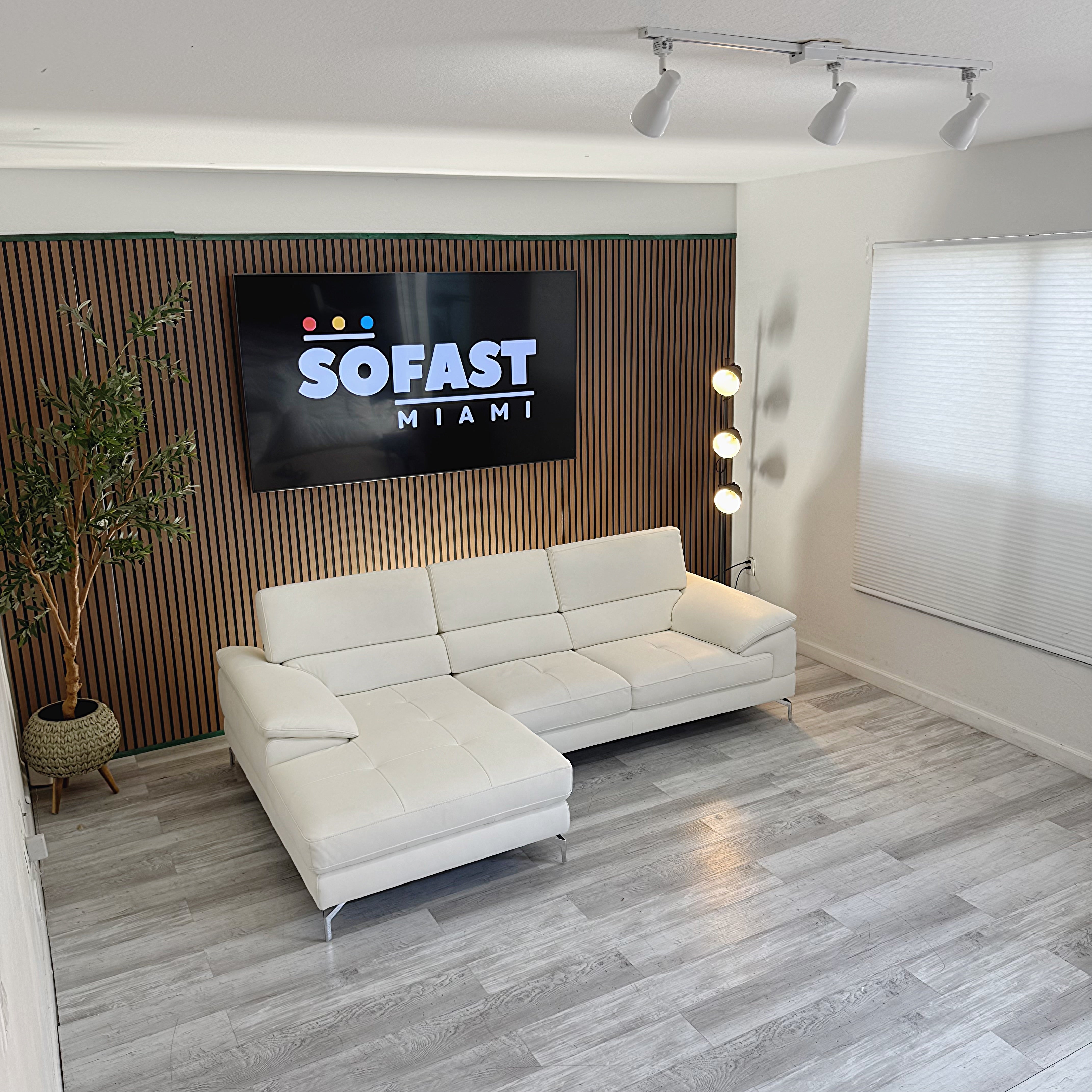 Sectional Leather L-Shaped - Left Chaise