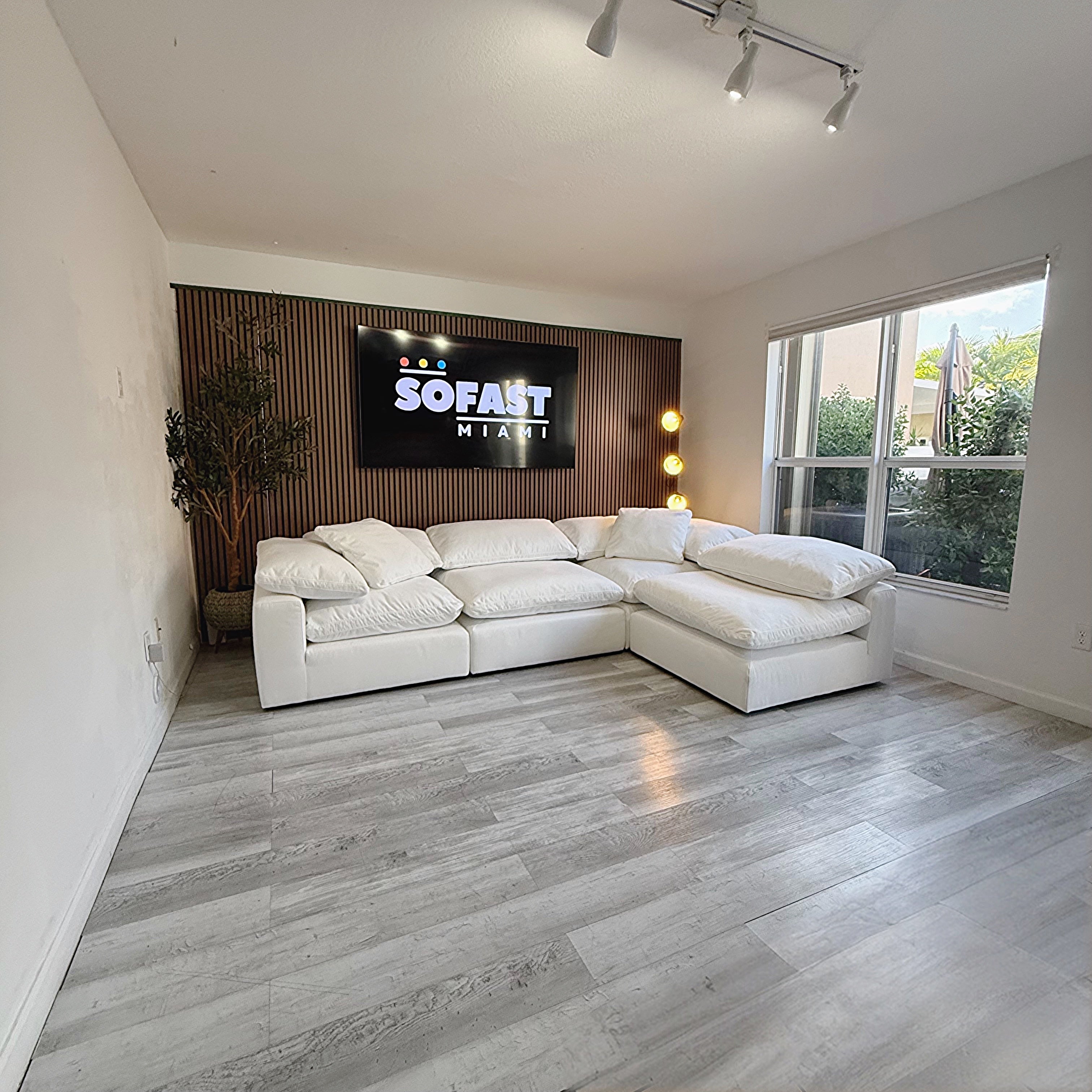 Sectional Modular Cloud White 4 Pieces