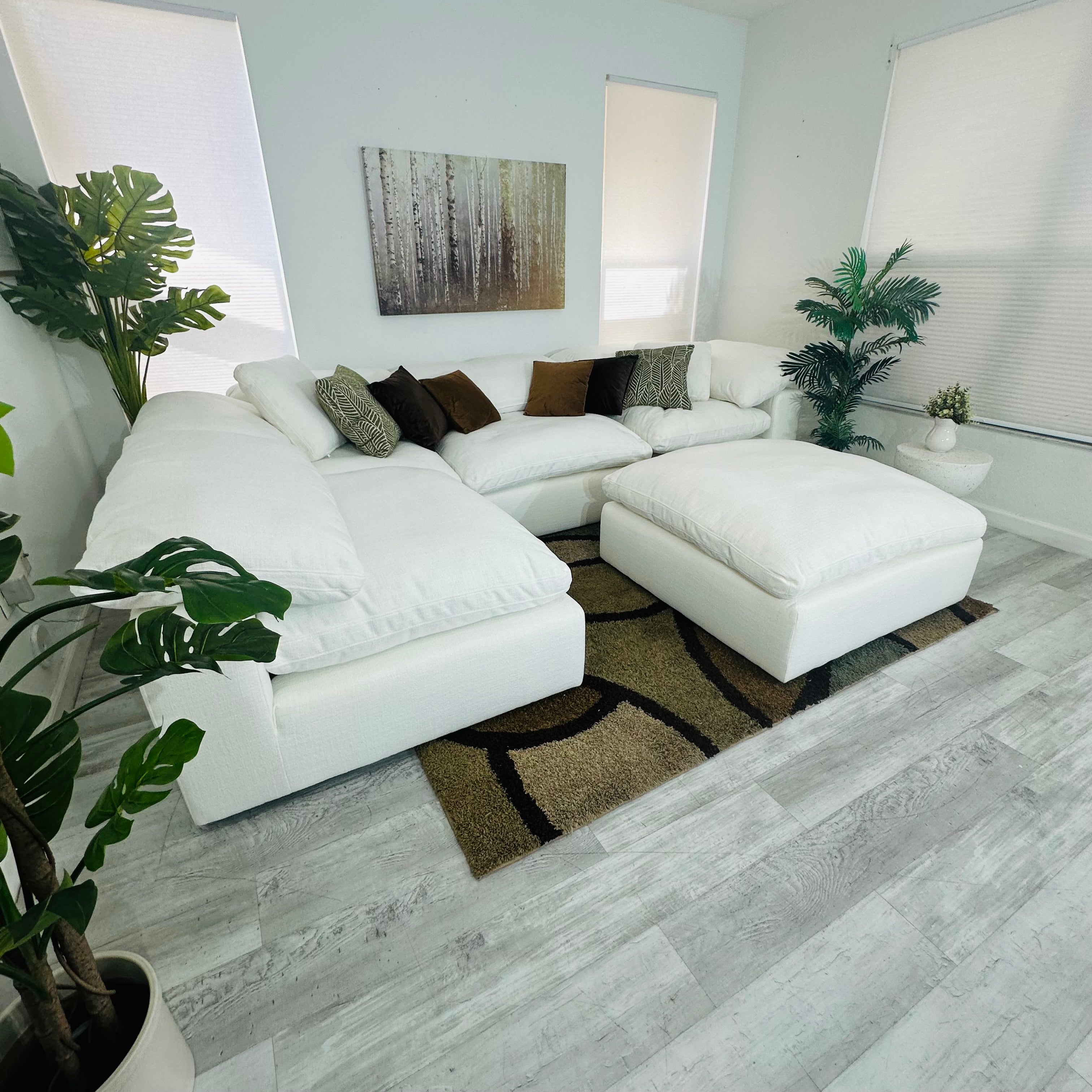 Modular Cloud 4 Seater & Ottoman