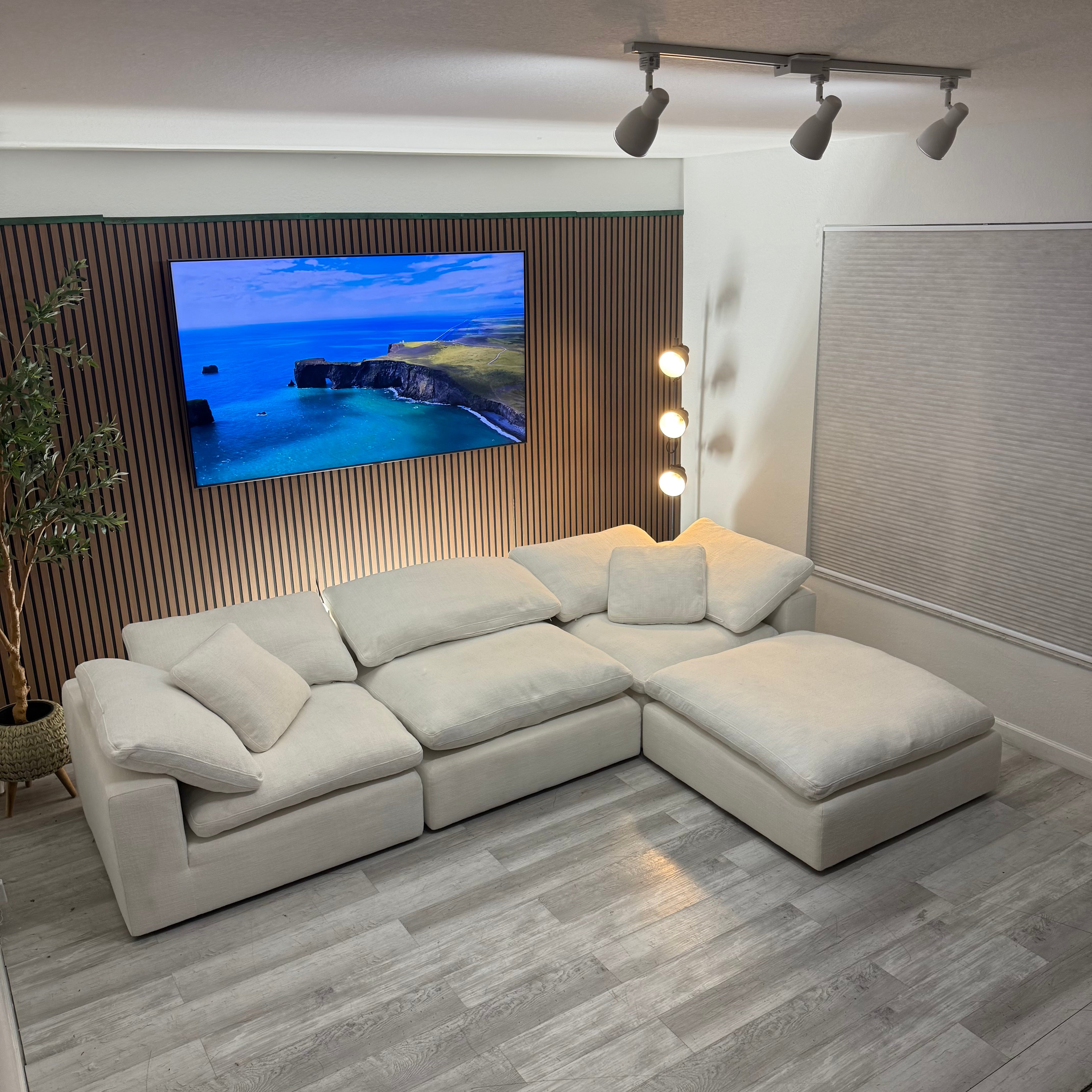 Sectional Modular Cloud Ivory - 4 pieces