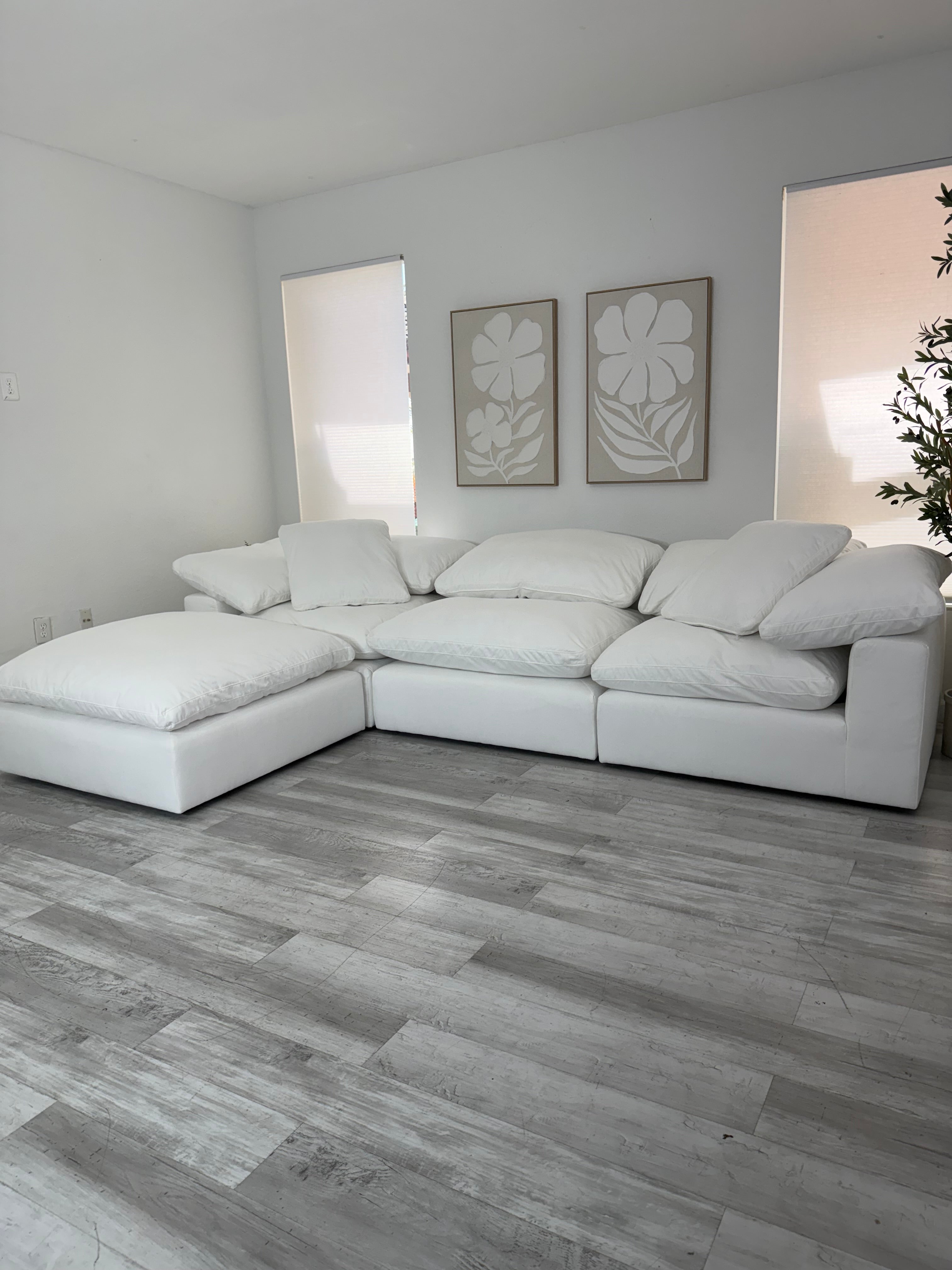Modular Cloud 3 Seater & Ottoman