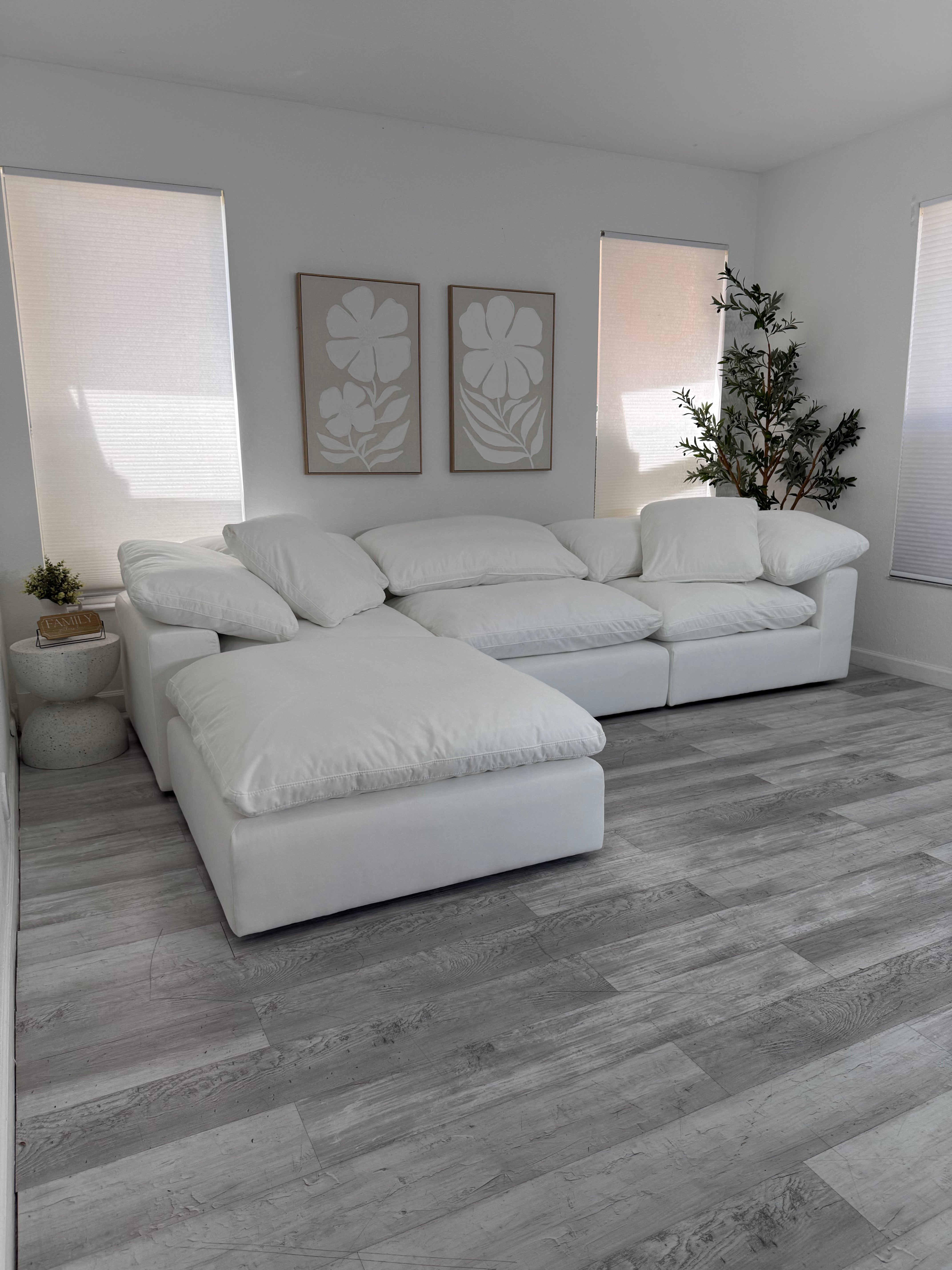 Modular Cloud 3 Seater & Ottoman