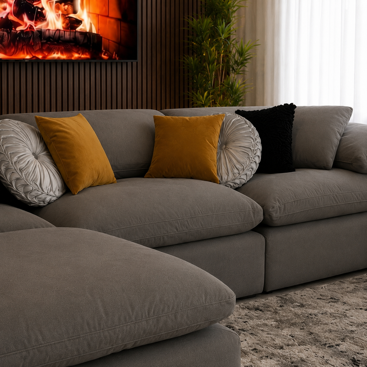 Modular Cloud Sectional – Nixon Gray