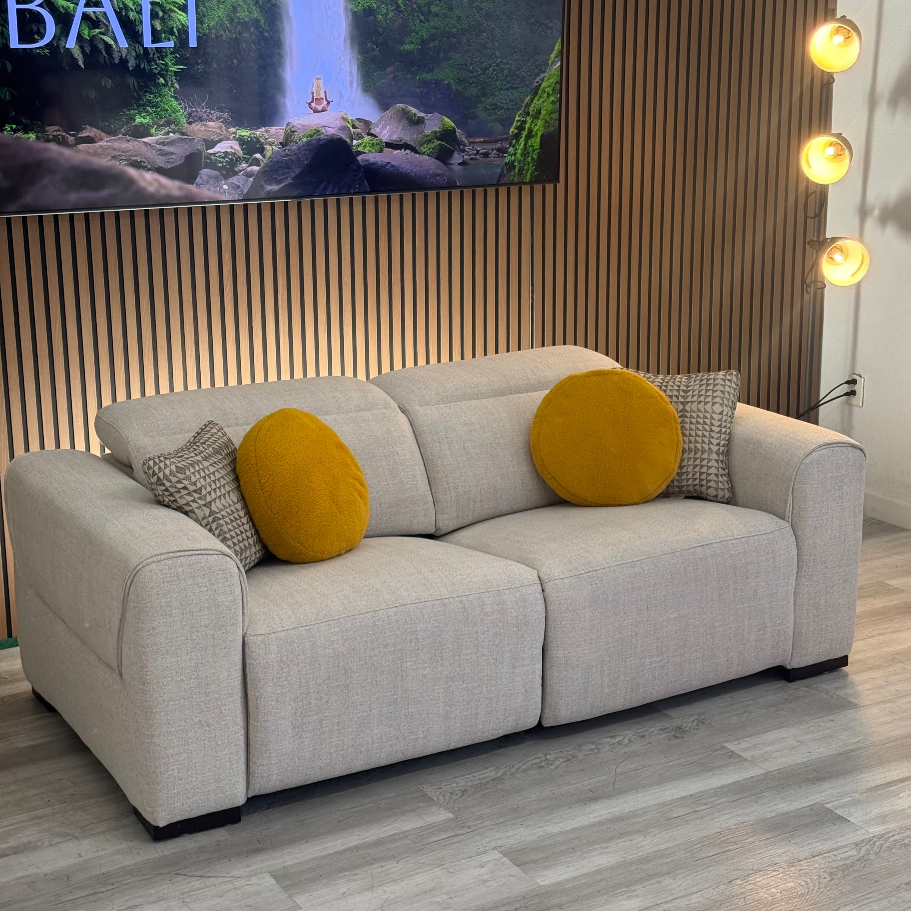 Power Recliner Loveseats Gray