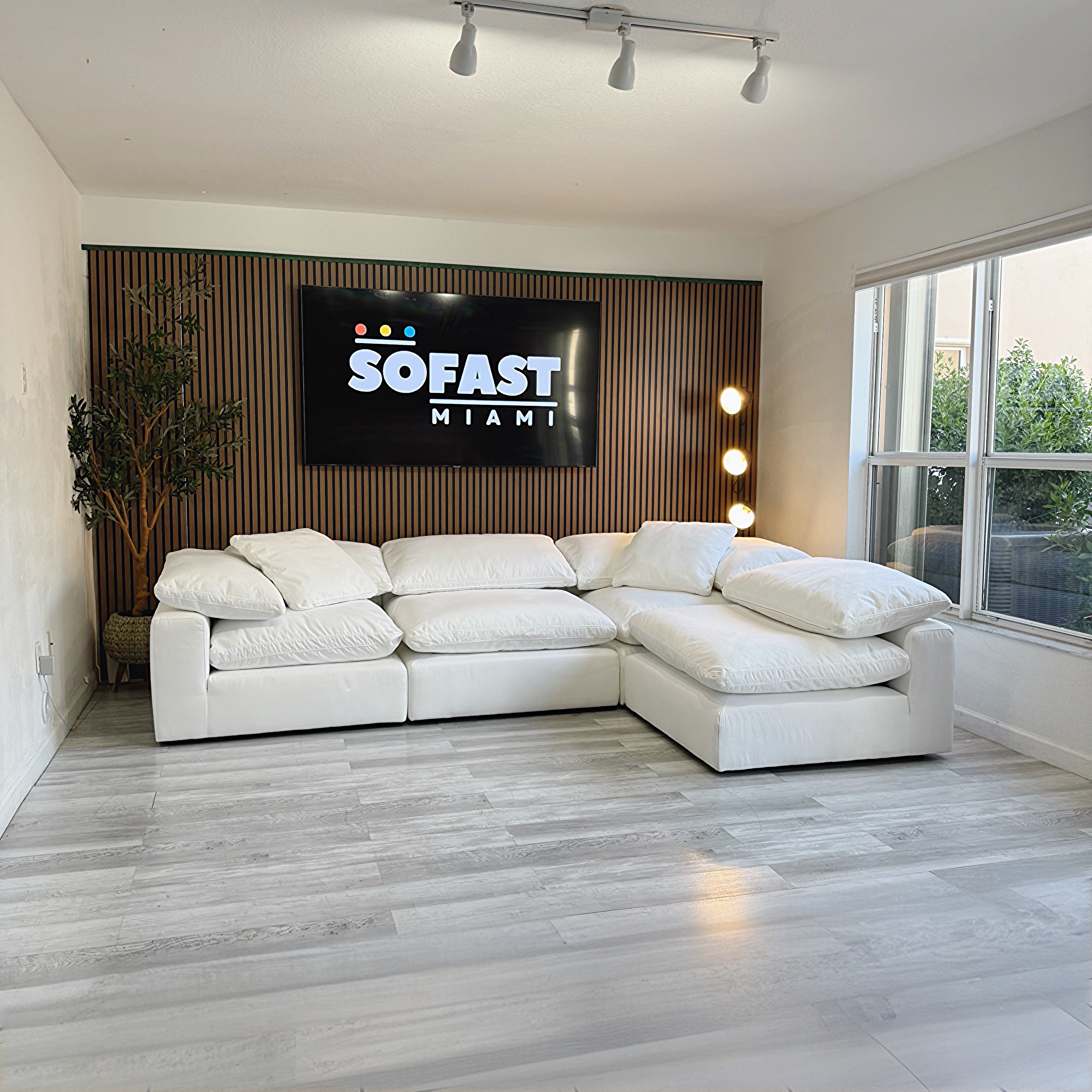 Sectional Modular Cloud White 4 Pieces