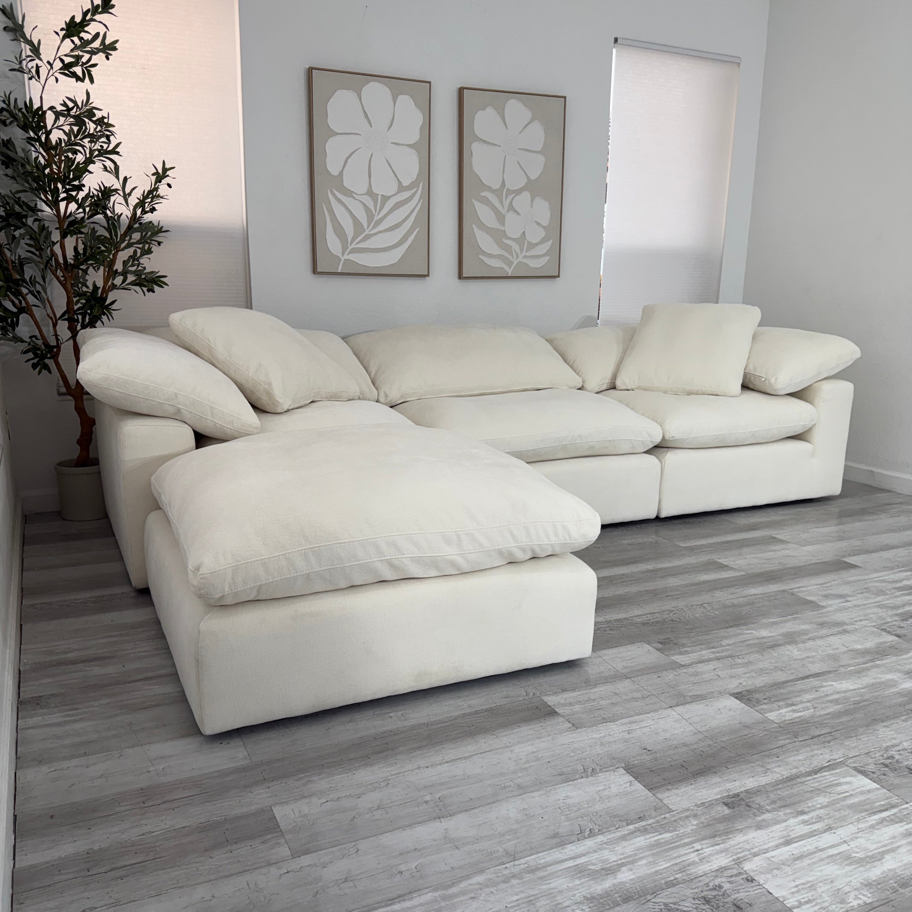 Modular Cloud 3 Seater & Ottoman