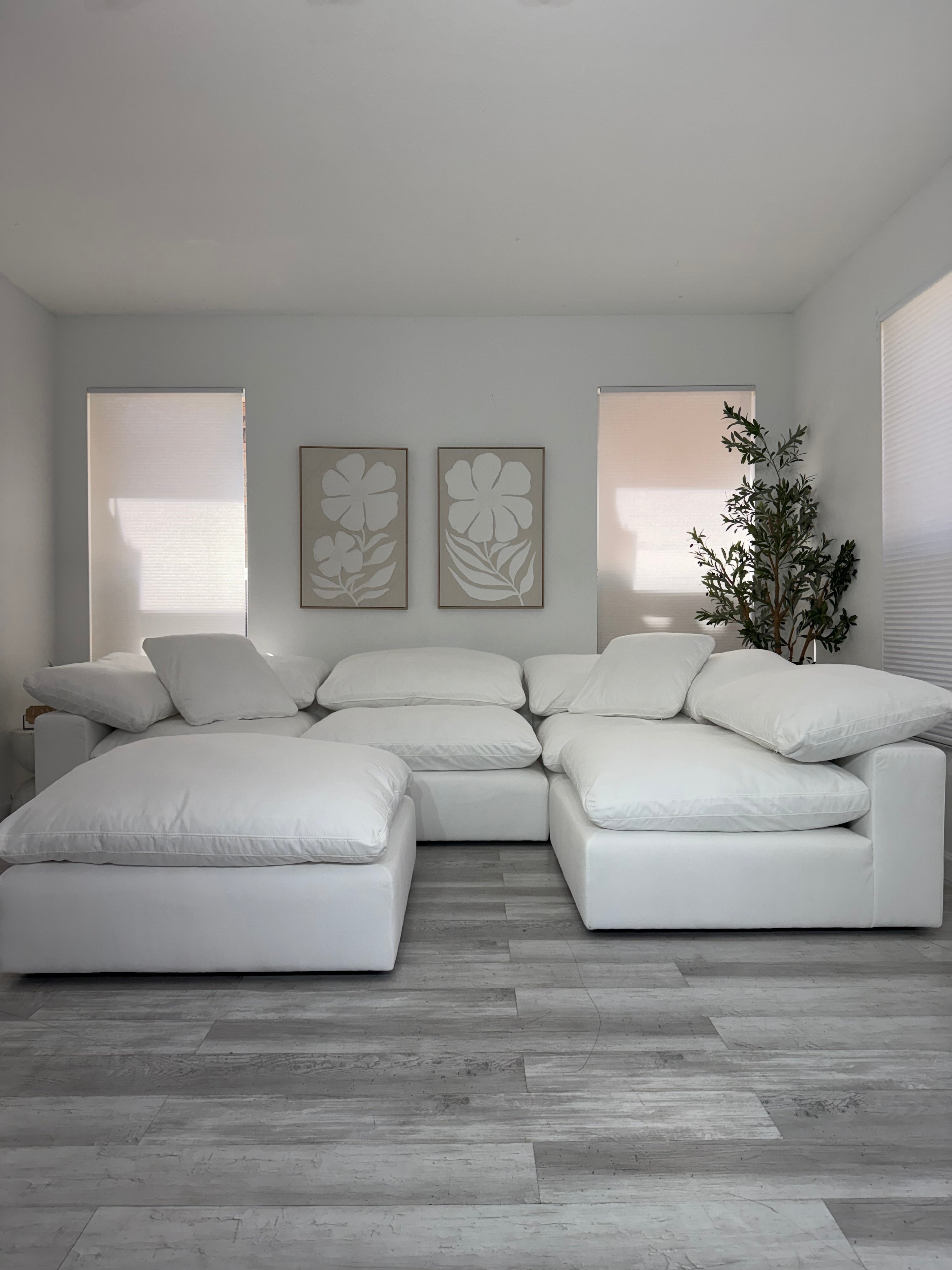 Modular Cloud 4 Seater & Ottoman