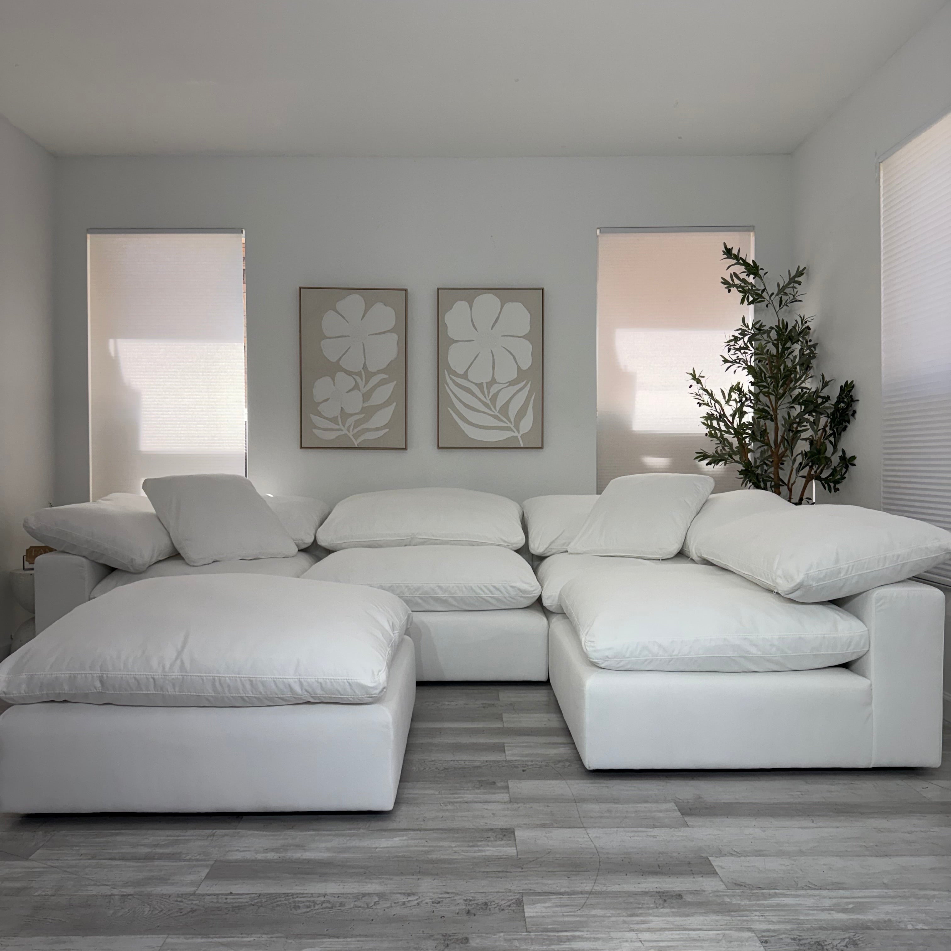 Modular Cloud 4 Seater & Ottoman