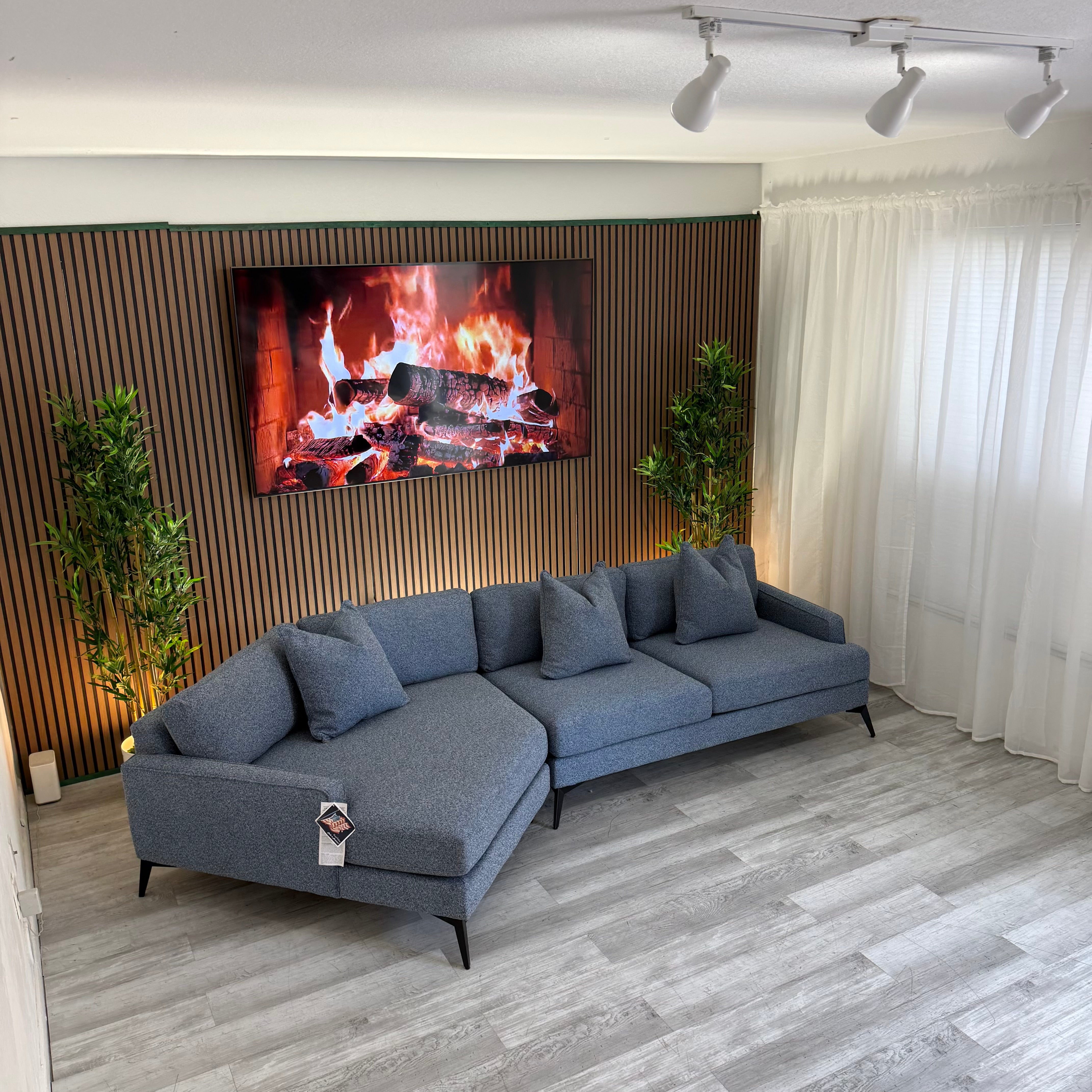 Sectional Couch Blue