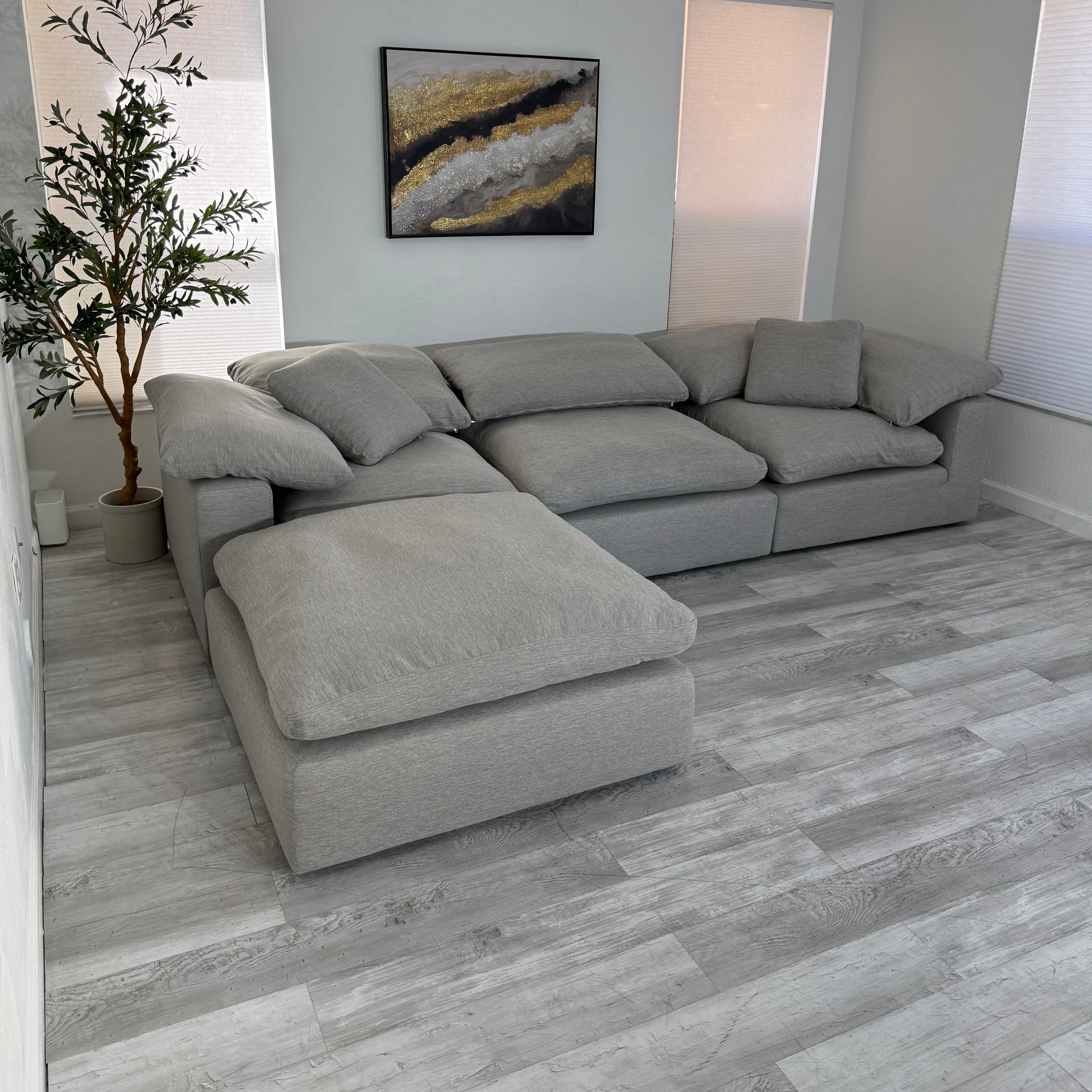 Modular Cloud 3 Seater & Ottoman
