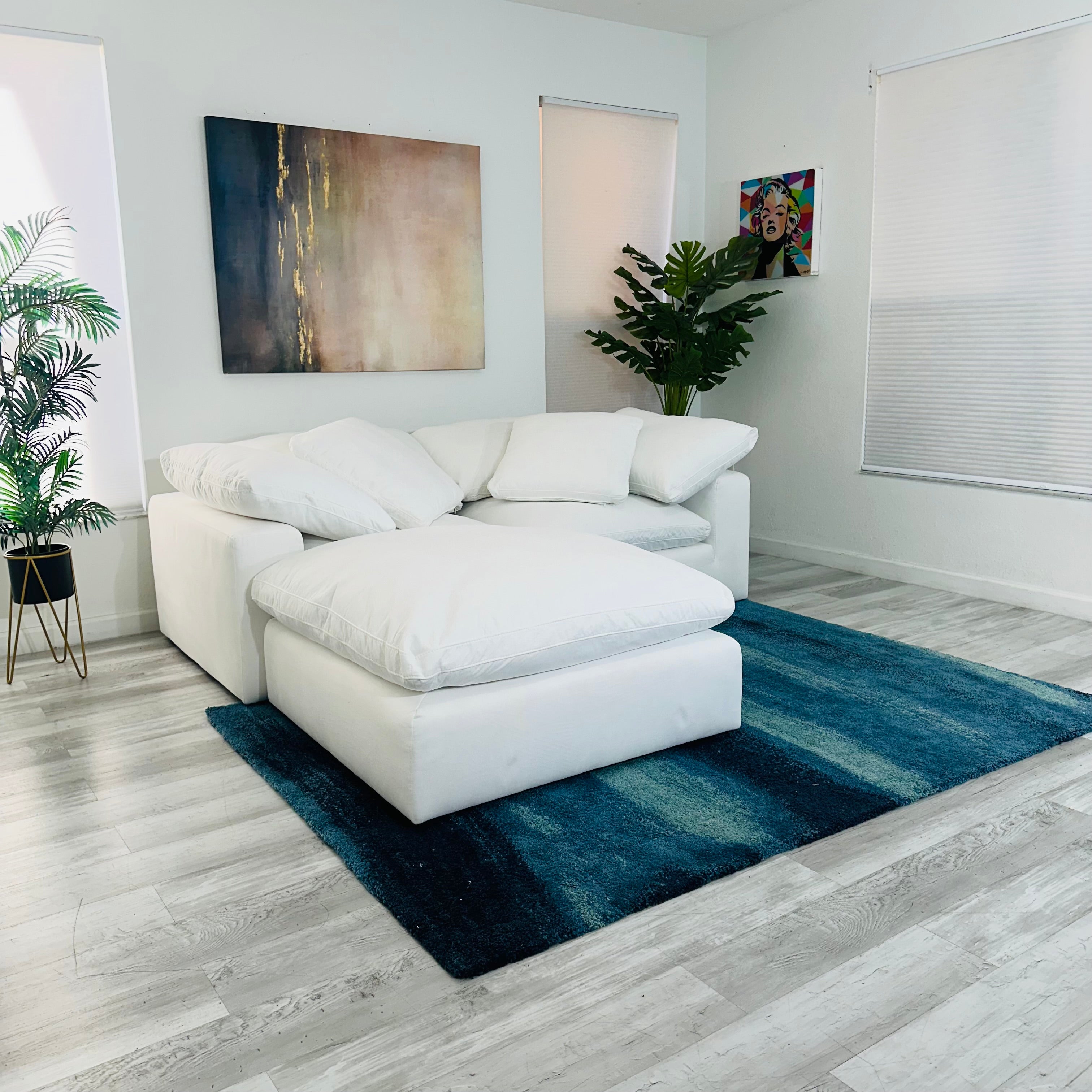 Modular Cloud 2 Seater & Ottoman