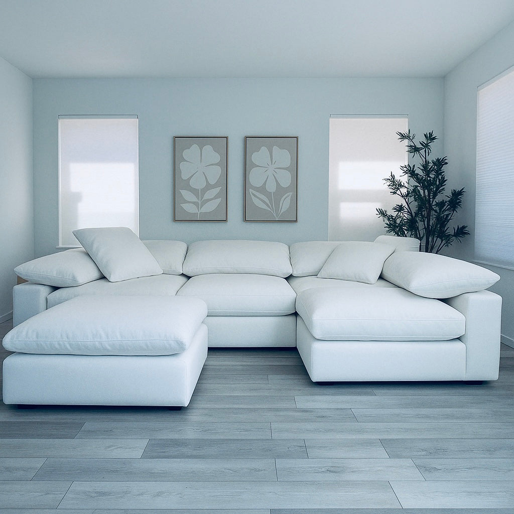 Modular Cloud 4 Seater & Ottoman