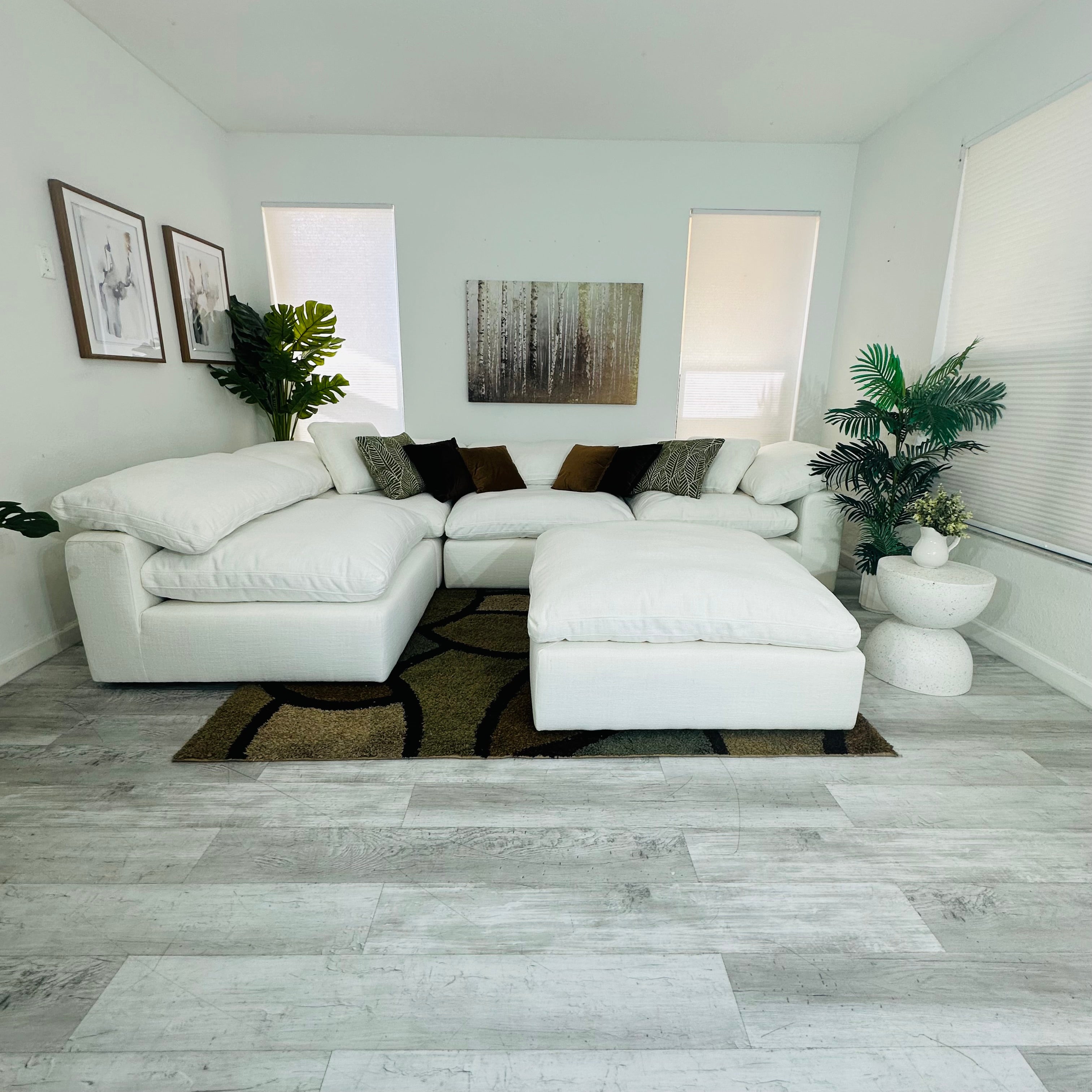 Modular Cloud 4 Seater & Ottoman