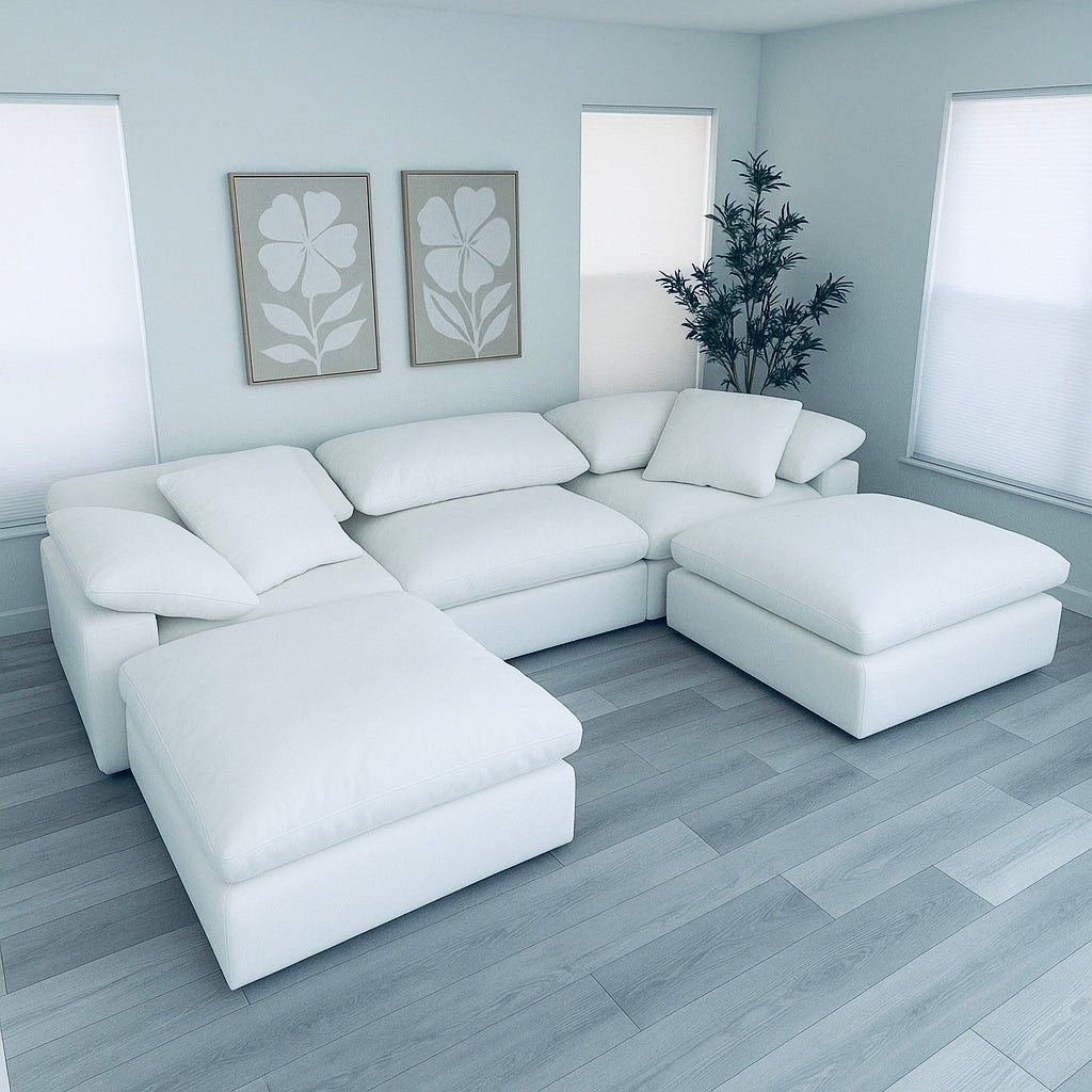 Modular Cloud 3 Seater & 2 Ottoman