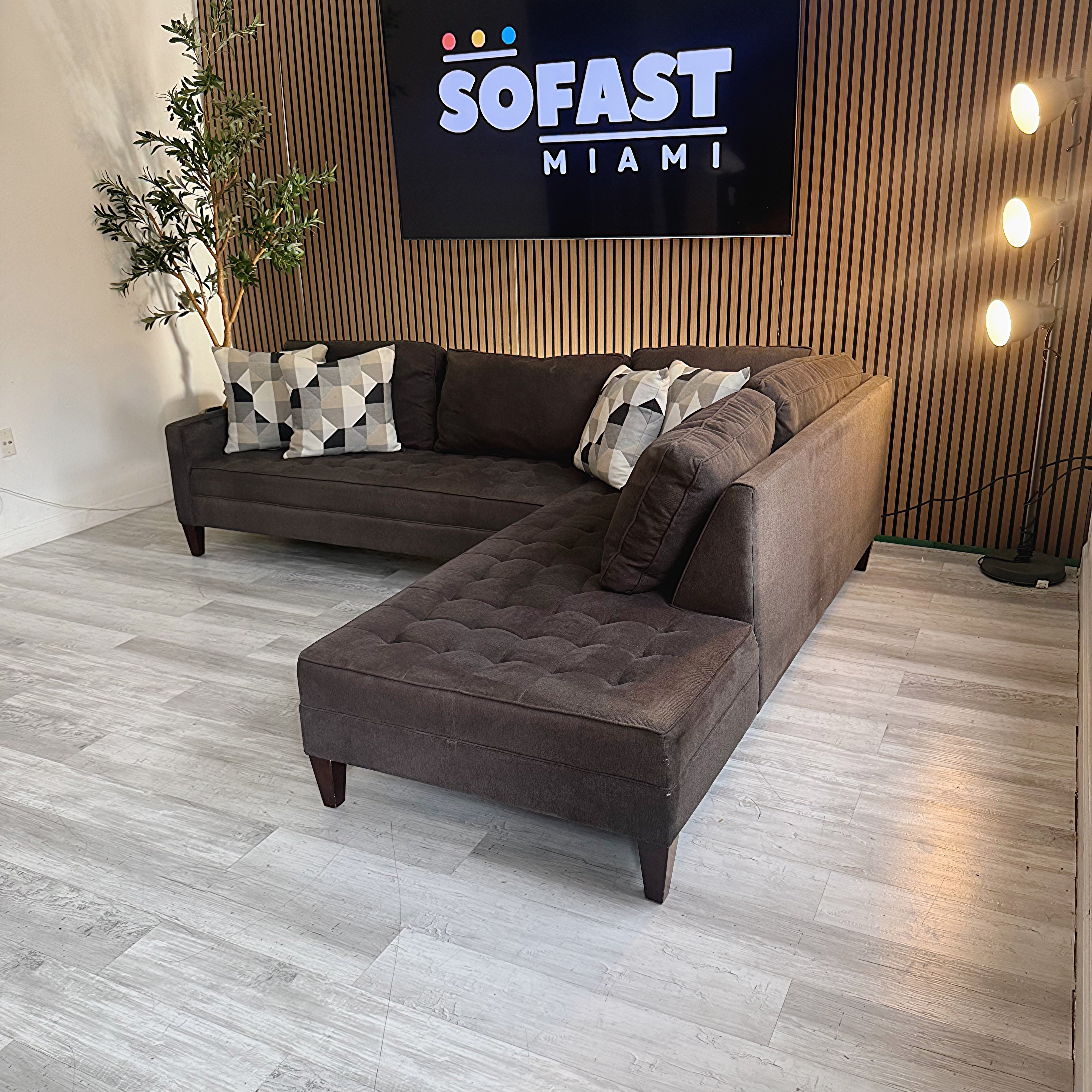 Sectional Couch L-Shaped - Right along Chaise