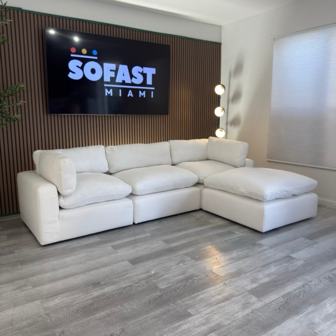 Modular Cloud Sectional – White – Like New