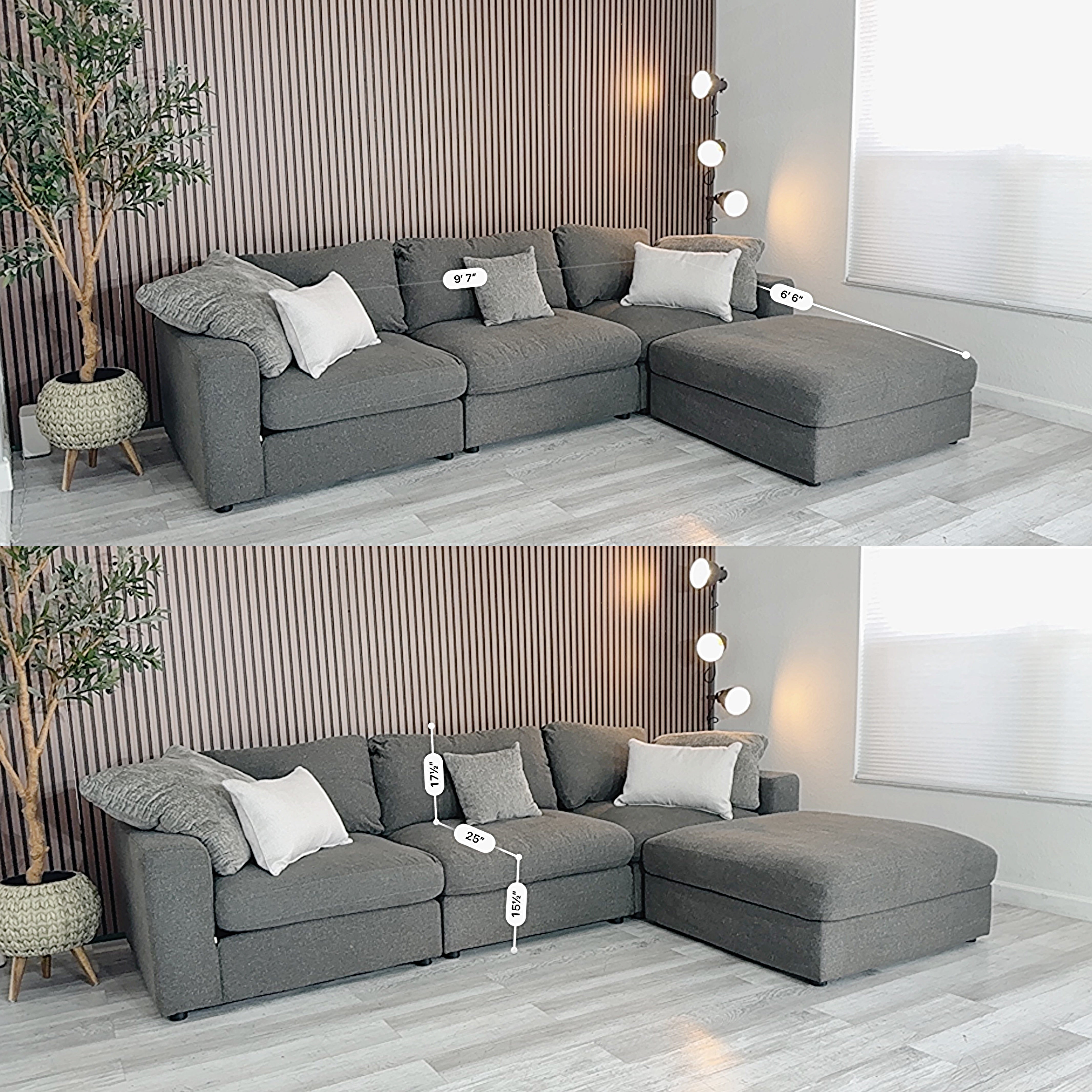 Sectional Modular Couch 4 Pieces