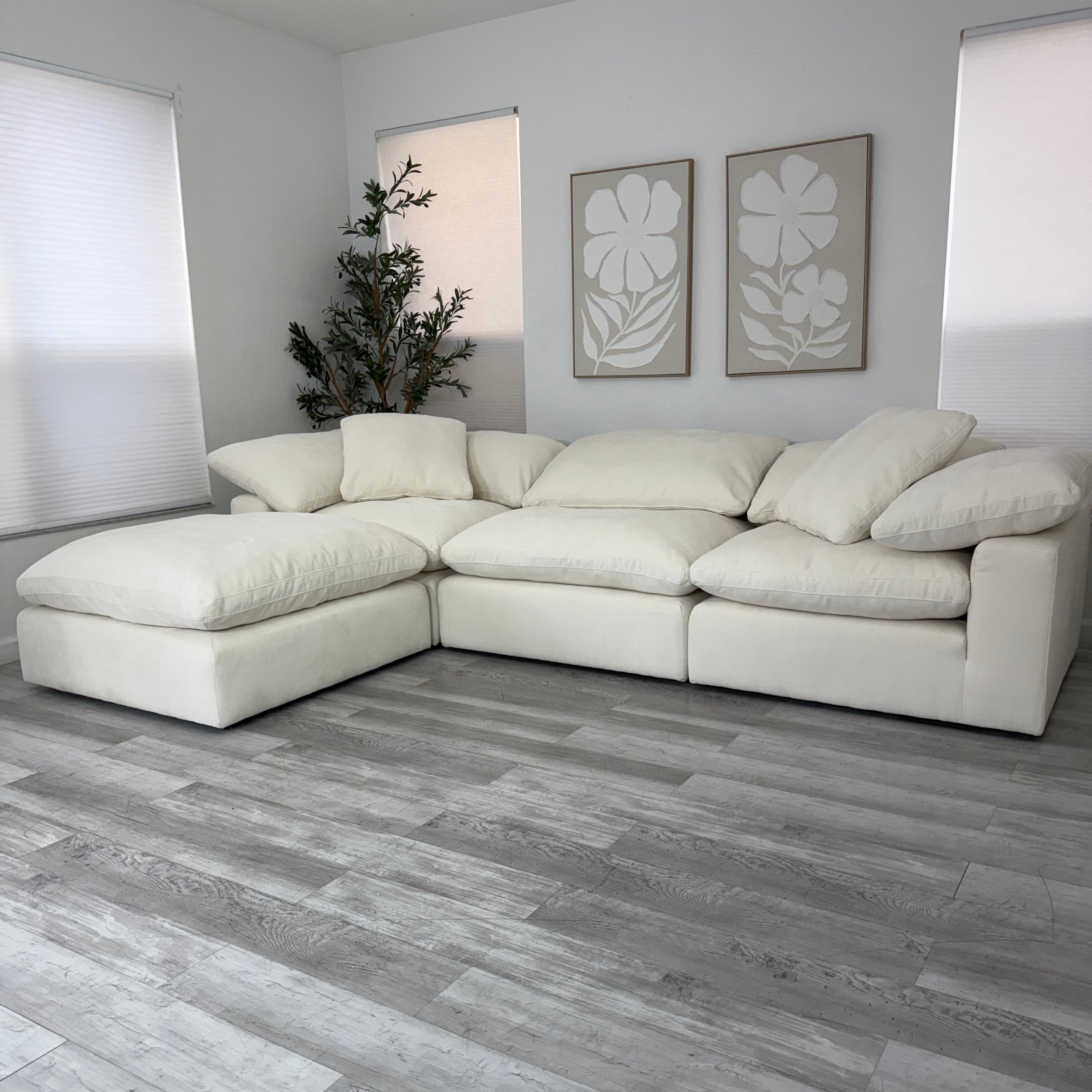 Modular Cloud 3 Seater & Ottoman