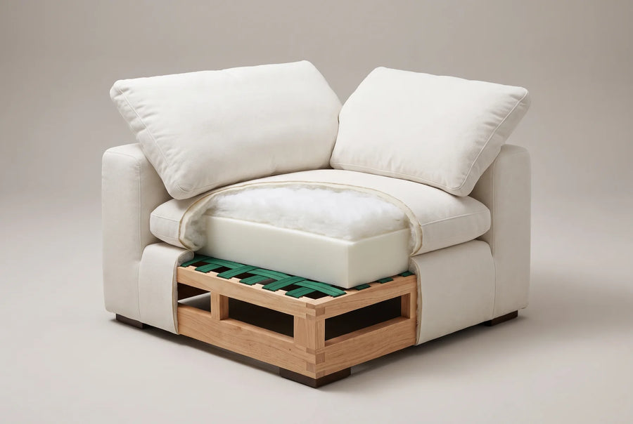 Solid hardwood frame