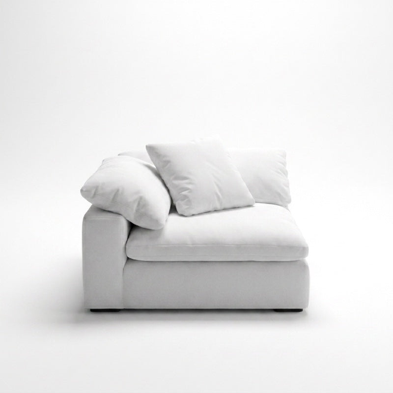 Cloud Corner Module white performance fabric - front view