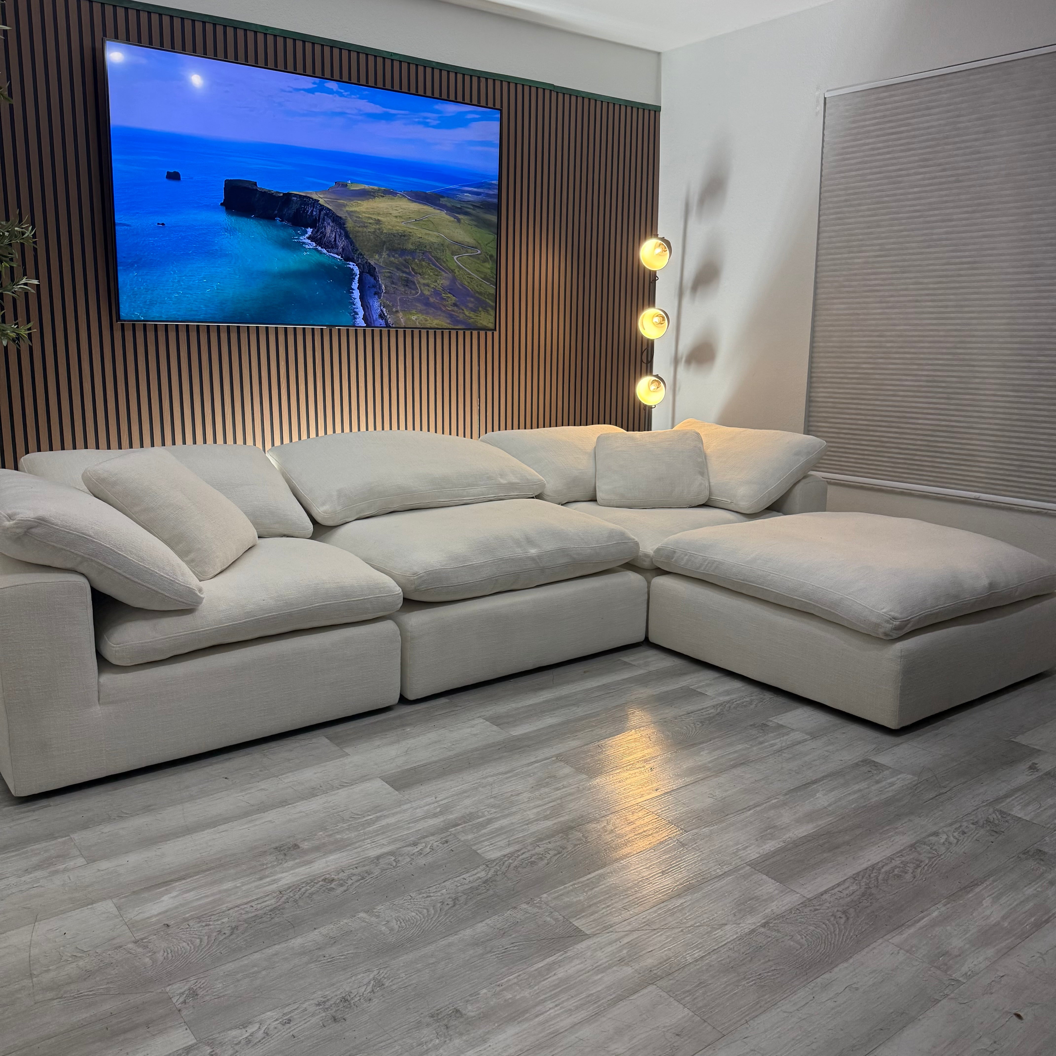 Sectional Modular Cloud Ivory - 4 pieces