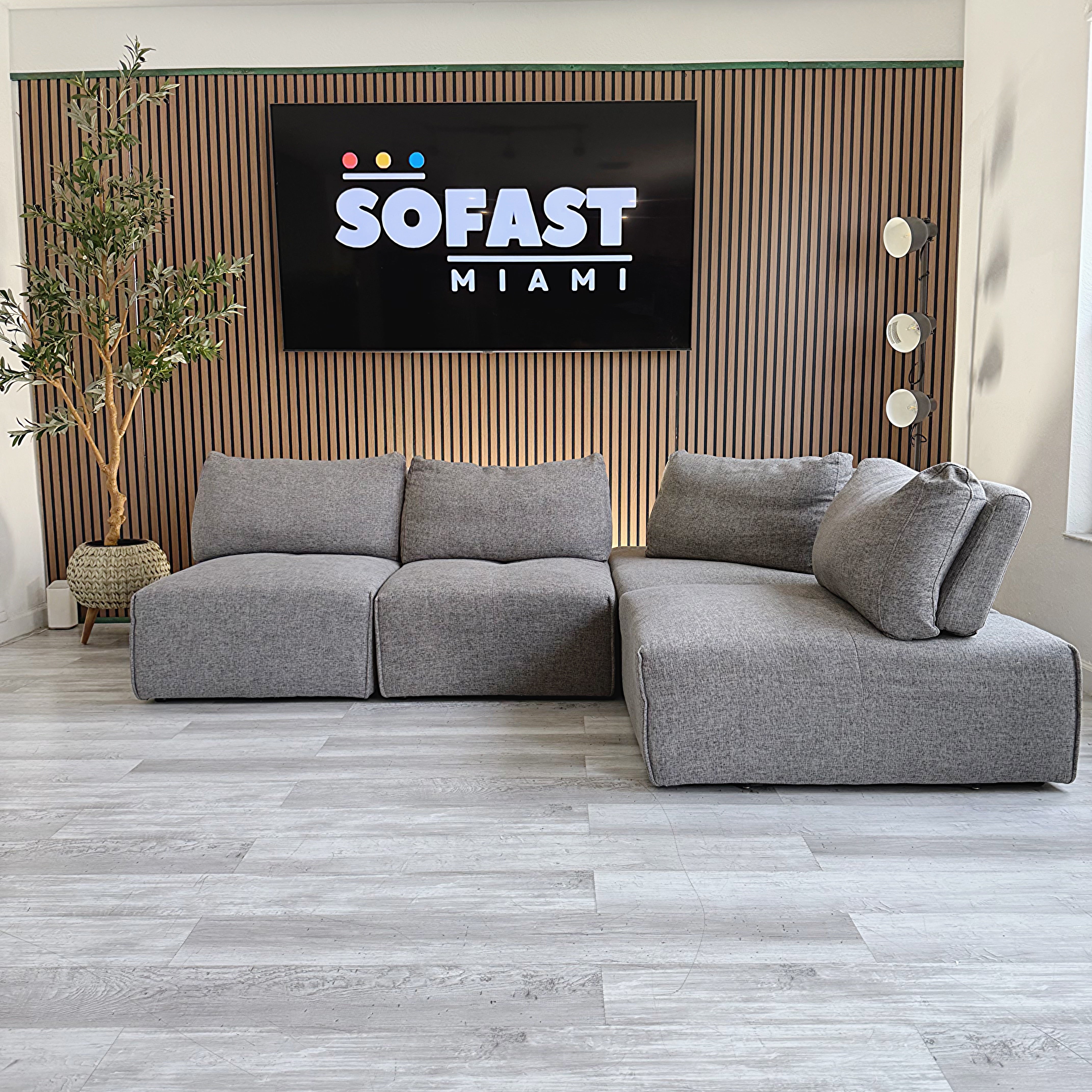 Sectional Couch – Dark Gray Modular Fabric