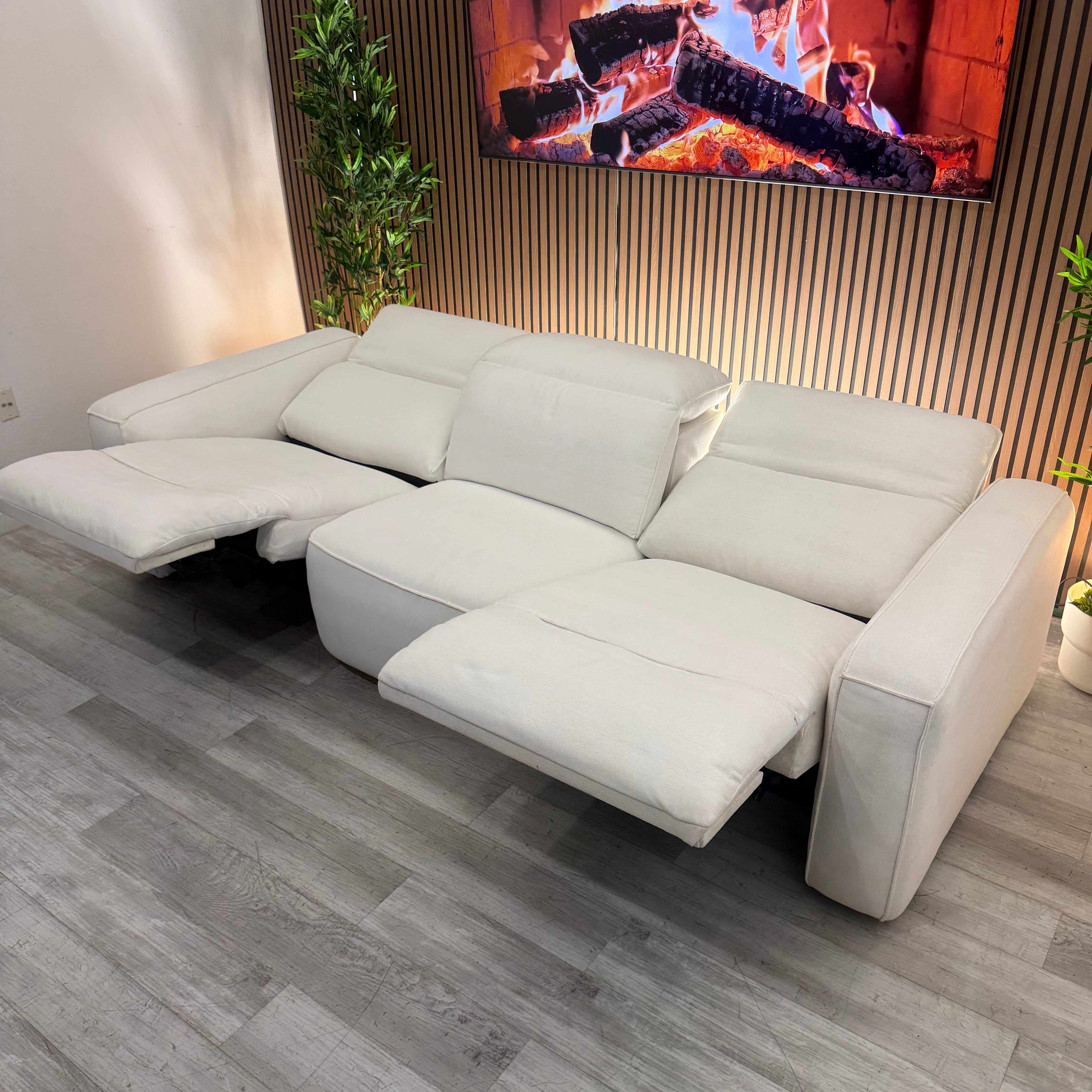 Sectional Power Recliner Beige
