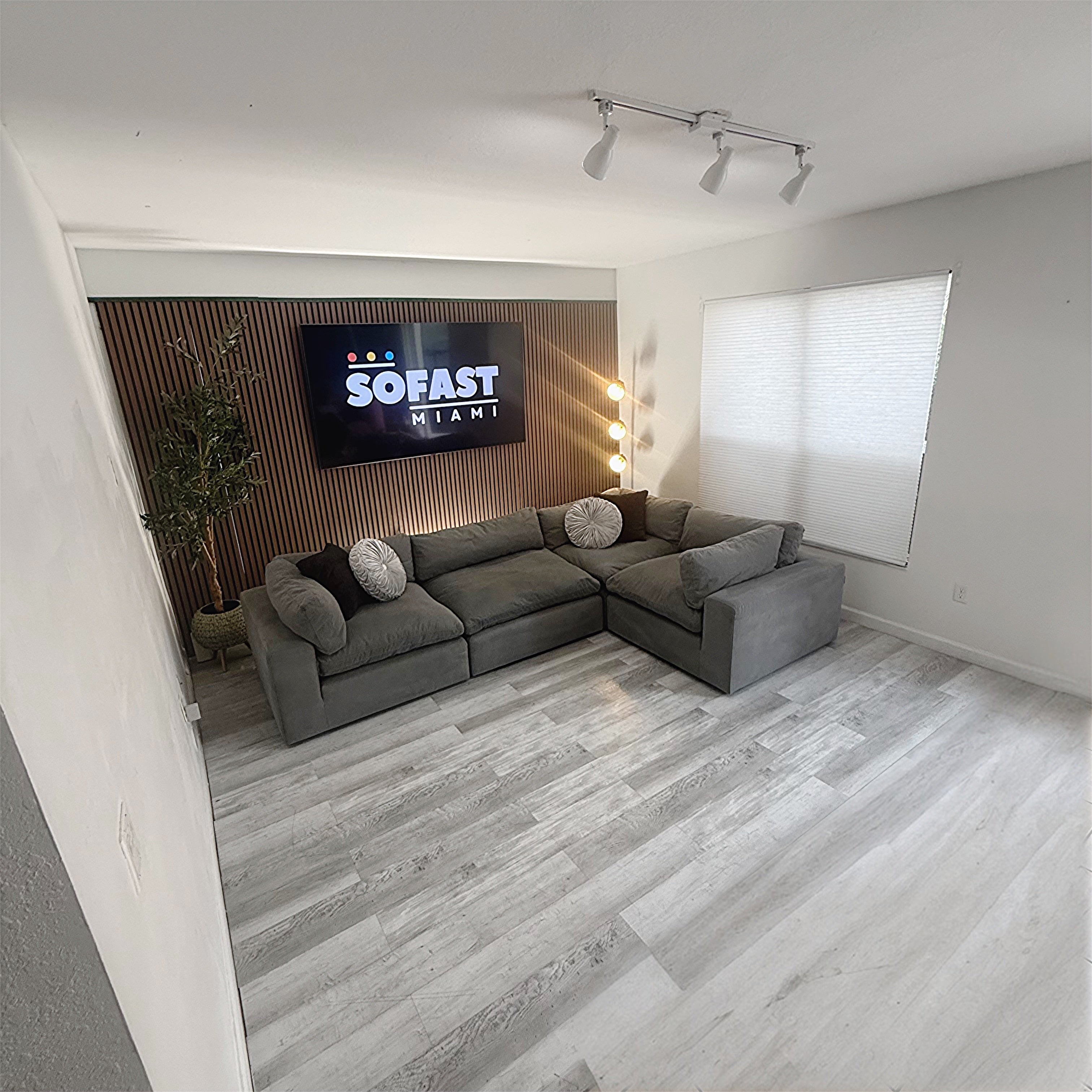 Bloom 4-Piece Modular Sofa – Performance Fabric Gray